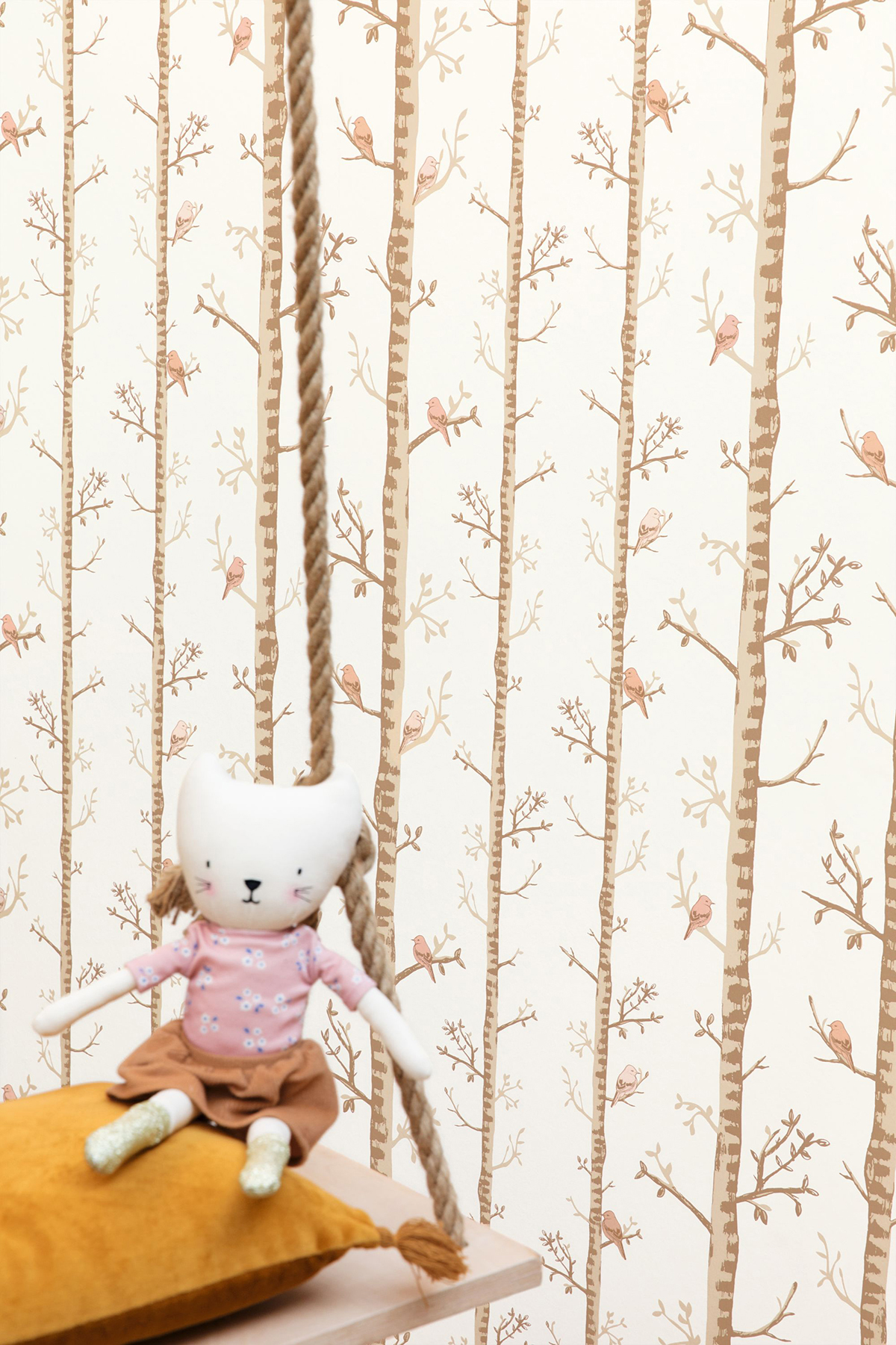 Papier peint Arbre Escalader camel - Autour du Monde de Casélio AMB3 | Réf. ADM103562011