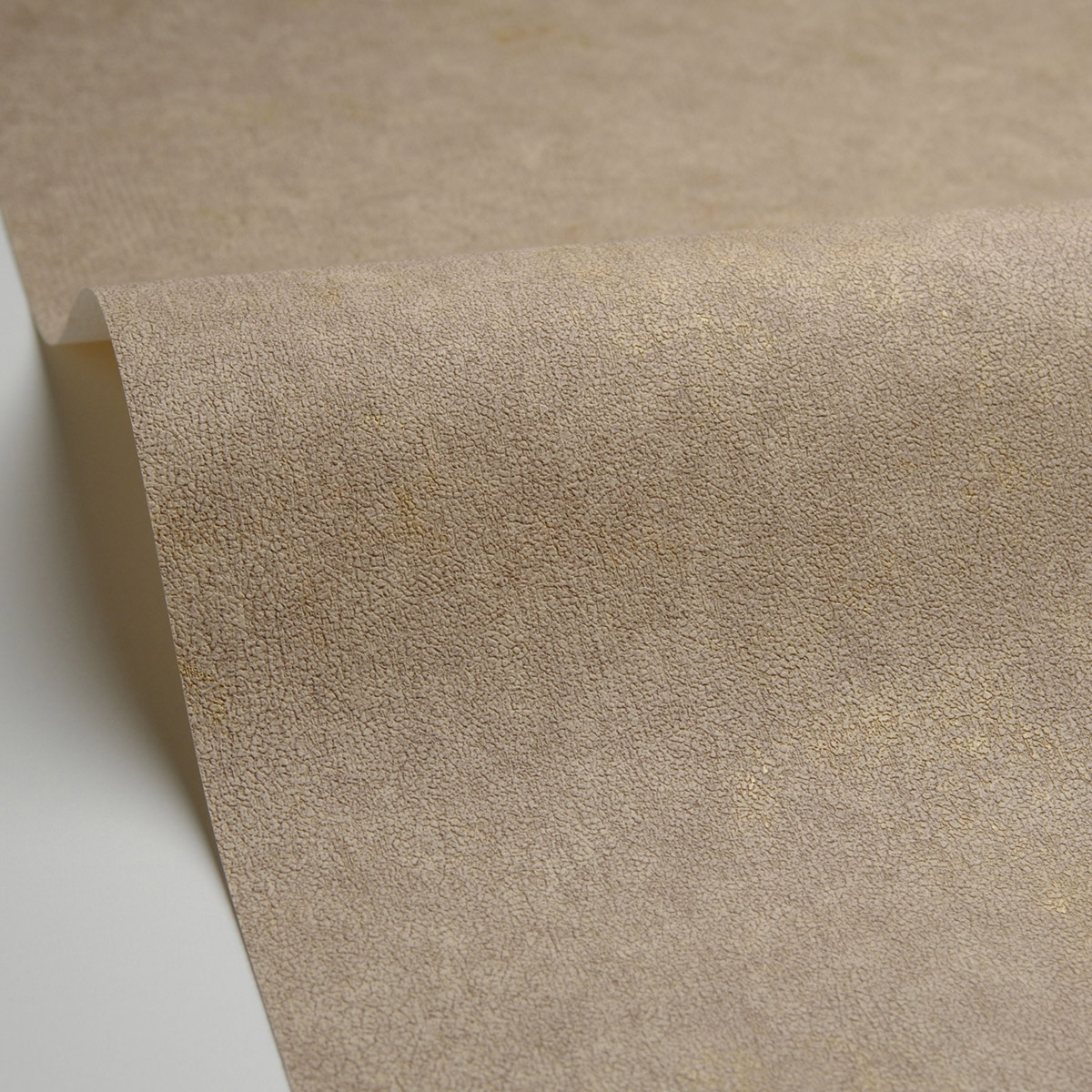 Papier peint Uni Terre Cuite Métallisé grège doré - Céramique de Casélio AMB3| Réf. CER105252120