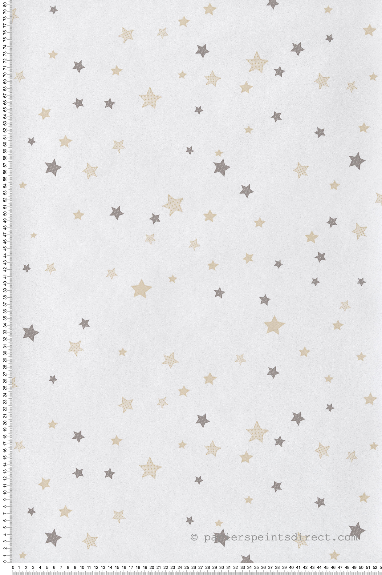 Papier peint Petite Étoiles gris doré - Babyland 2 de Lutèce | Réf. LTC-14826