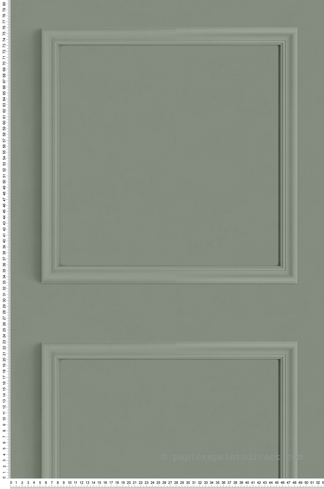 Papier peint Moulure Haussmannienne céladon - Moulures & Co de Casadéco | Réf. MOCO201386244