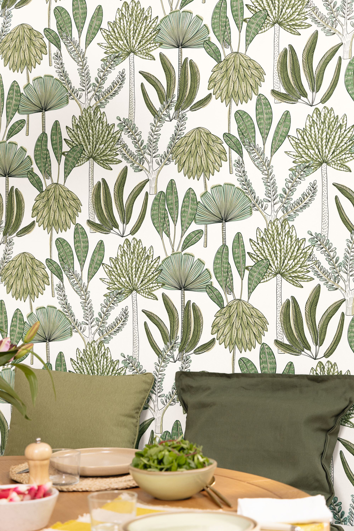 Papier peint Feuillages Jungle Bali vert - Stay Wild de Casélio AMB2 | Réf. WILD104930722