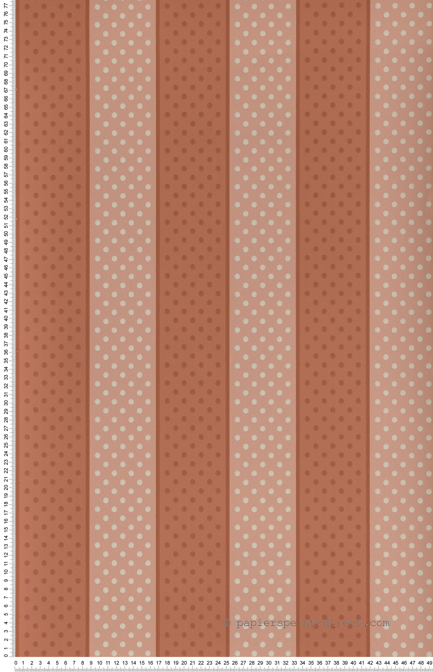 Rayures à pois rouges - Painted Papers de Little Greene