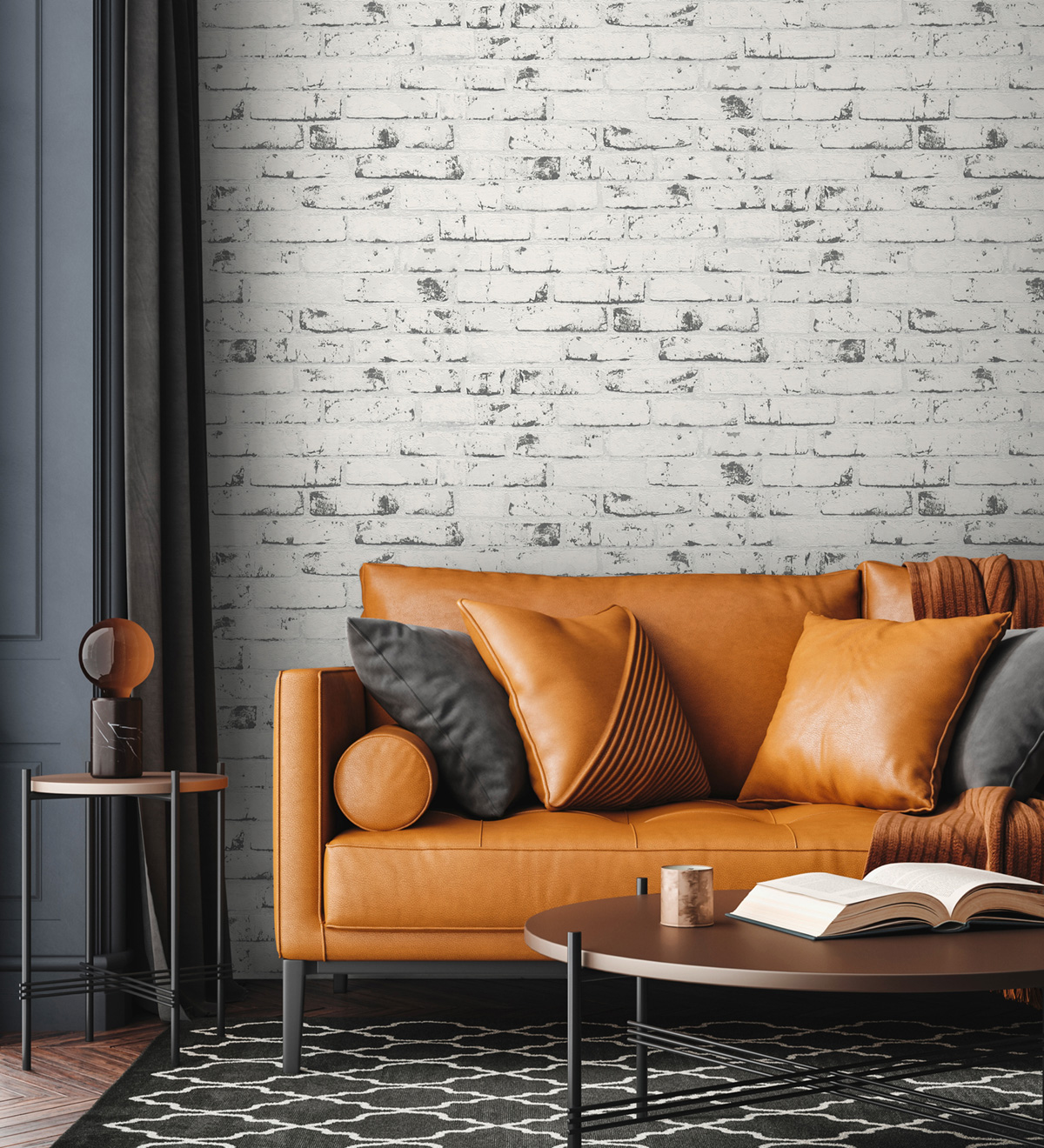 Papier peint Briques blanches et grises - Elements 2 d'A.S. Création AMB2 | Réf. AS-907837