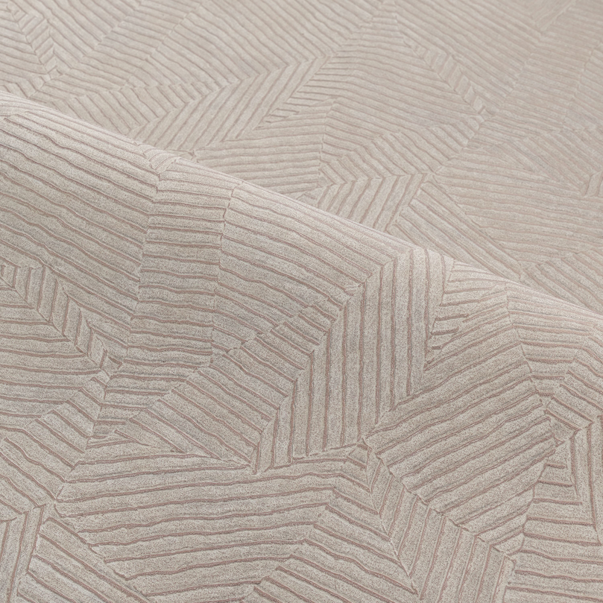 Papier peint Faux Uni Soroa grège cuivré - Végétal de Casamance | Réf. CAS-74090466