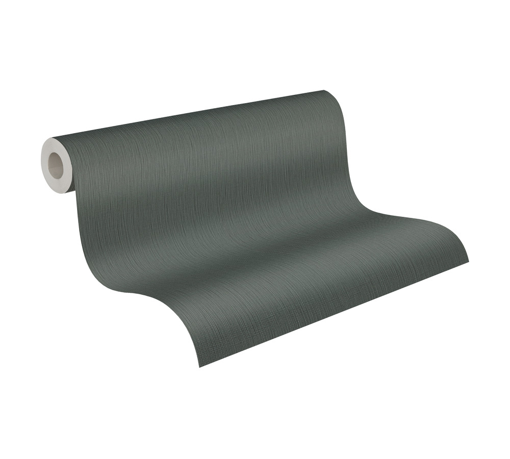 Papier peint Faux Uni Paille Fine anthracite - Metropolis Michalsky 6 de Livingwalls ROLL | Réf. AS-399861