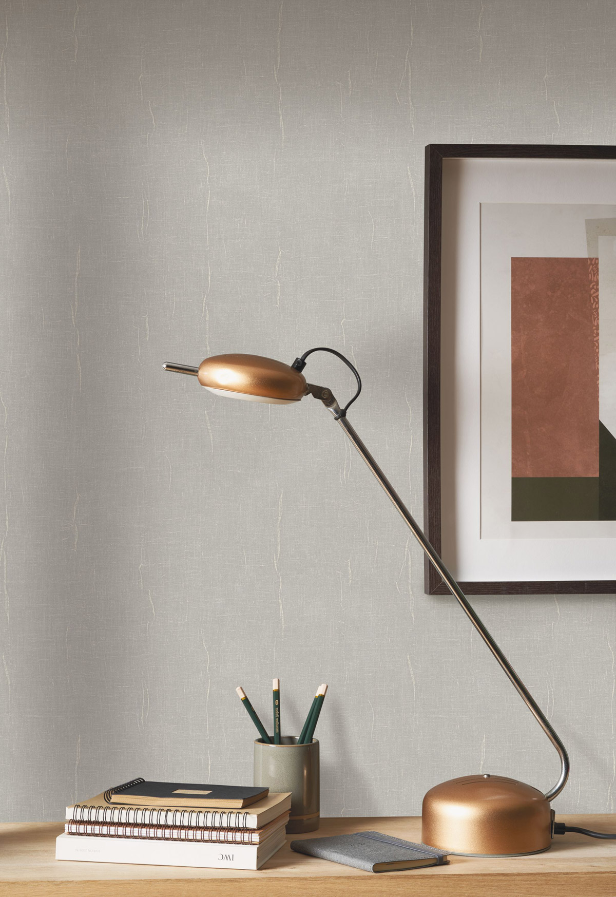 Papier peint Uni Etamine gris souris - Etamine de Casadéco | Réf. ETAM200259339