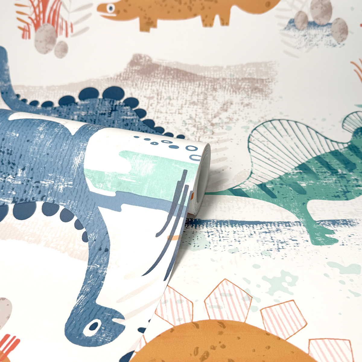 Papier peint Dinosaure Enfant bleu - Imagine de Lutèce ROLL | Réf. LTC-DL27545
