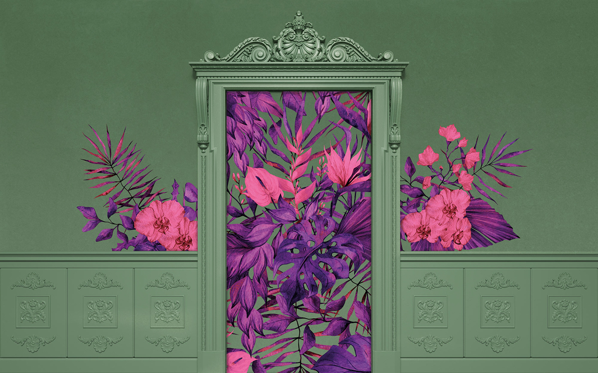 Papier peint panoramique Moulure Duke Dude - Papier peint Komar Flair