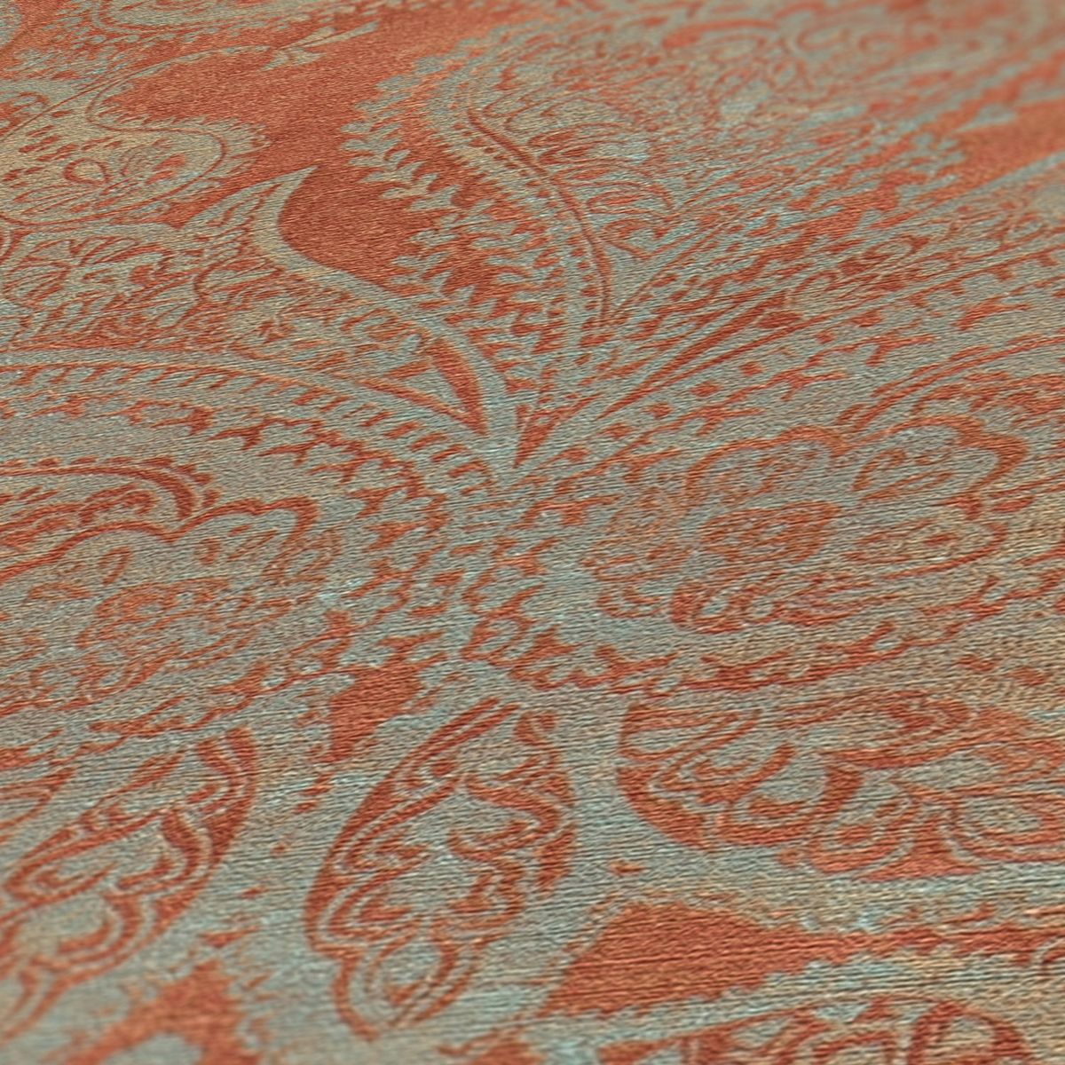 Papier peint Arabesque Glamour Maha terracotta - Metropolitan Stories 3 d'A.S. Création AMB4 | Réf. AS-391192