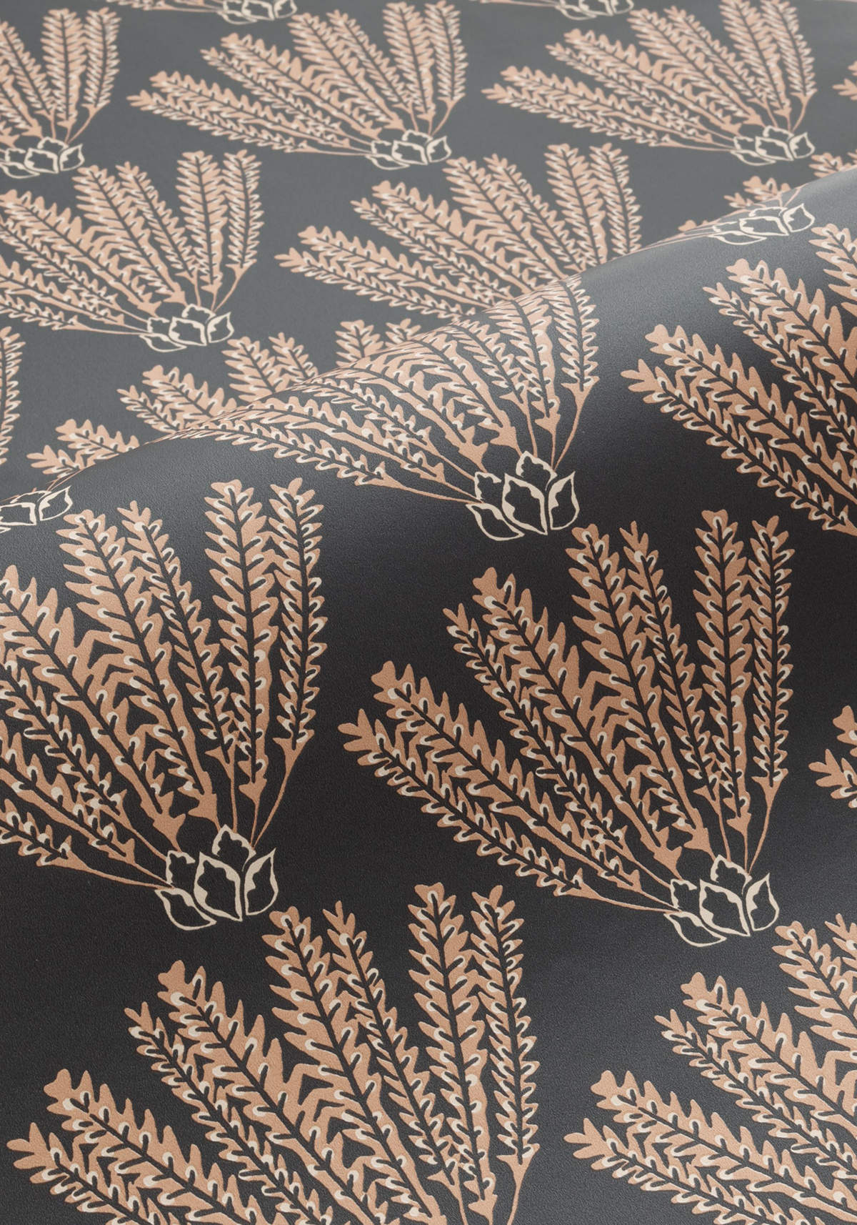 Papier peint Palme Eldorado noir camel - L'Epopée de Casélio AMBV | Réf. EPO103719017