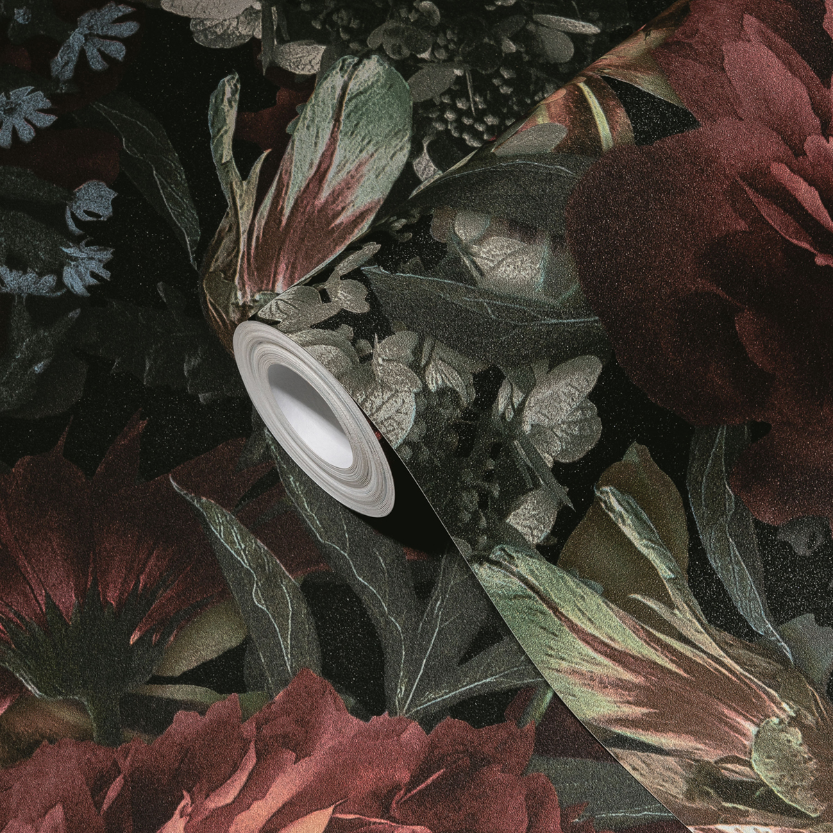 Papier peint Parfum Fleuri rouge noir - Pintwalls d'A.S. Création | Réf. AS-385091