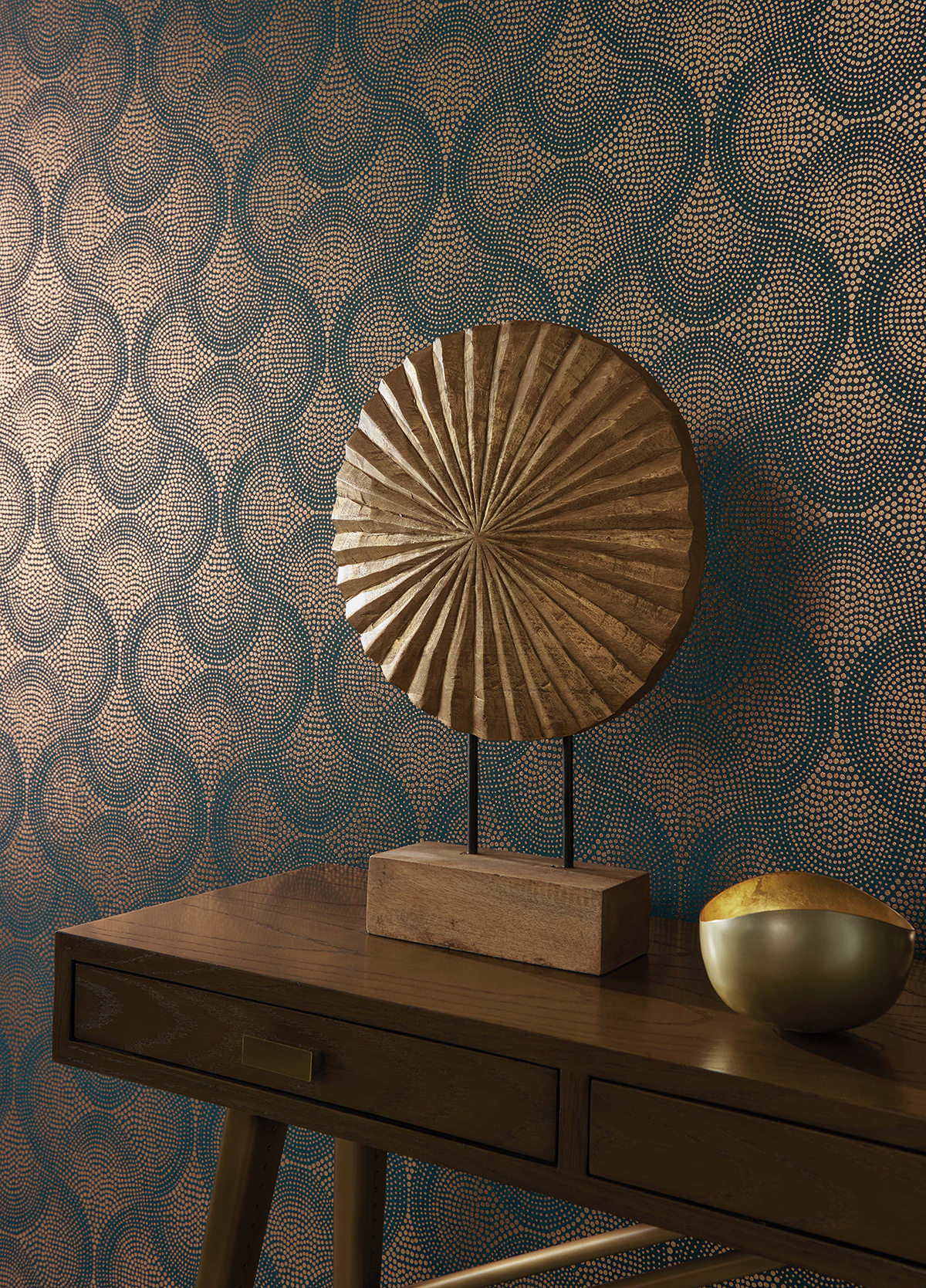 Papier peint Pois Graphique sapin - Kanoko d'Osborne & Little | AMB Réf. OBS-W7556-01