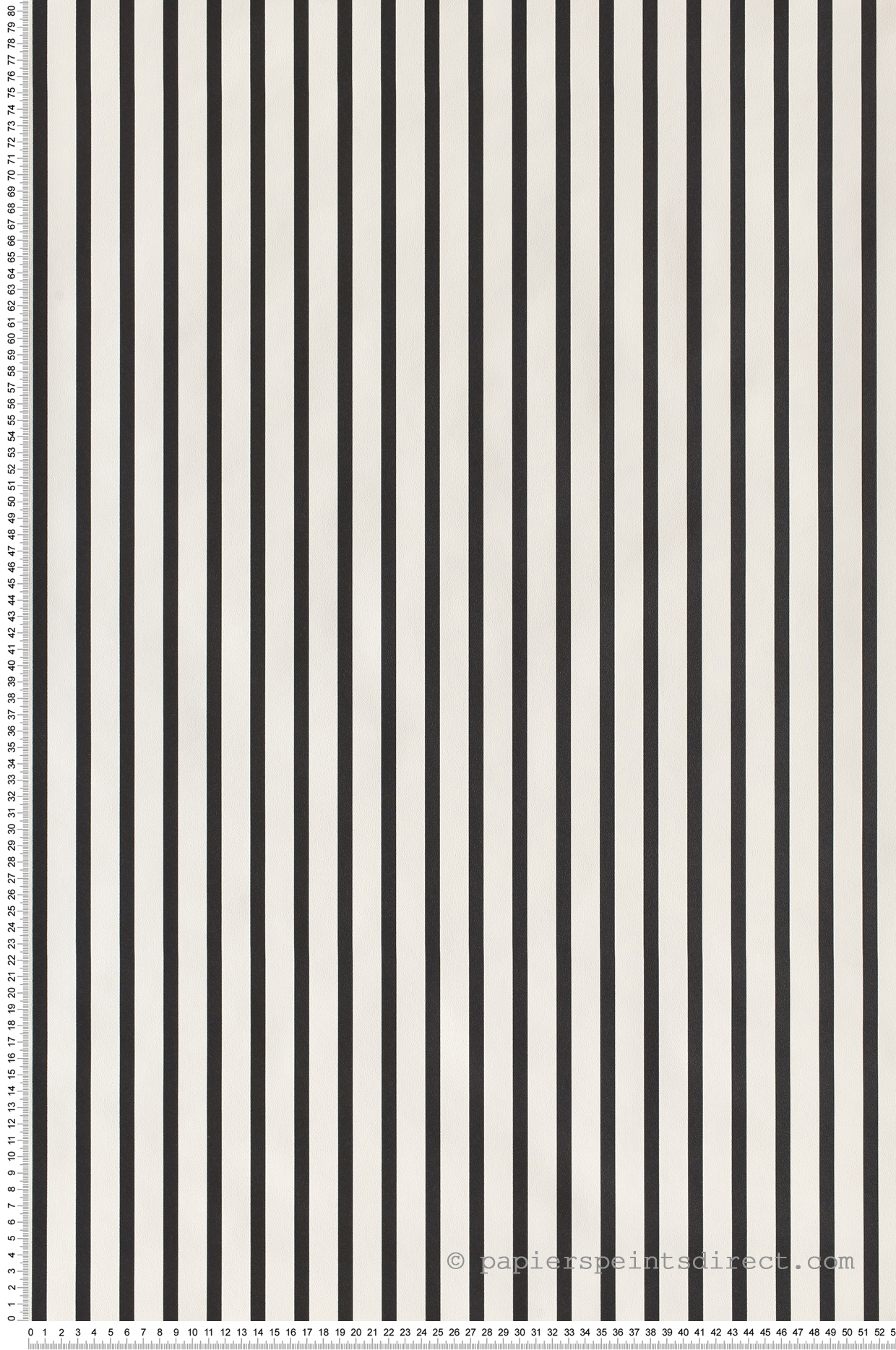 Papier Peint Rayure marinière noire - Jeux de rayures 2 de Lutèce  | Réf. LTC-G67533