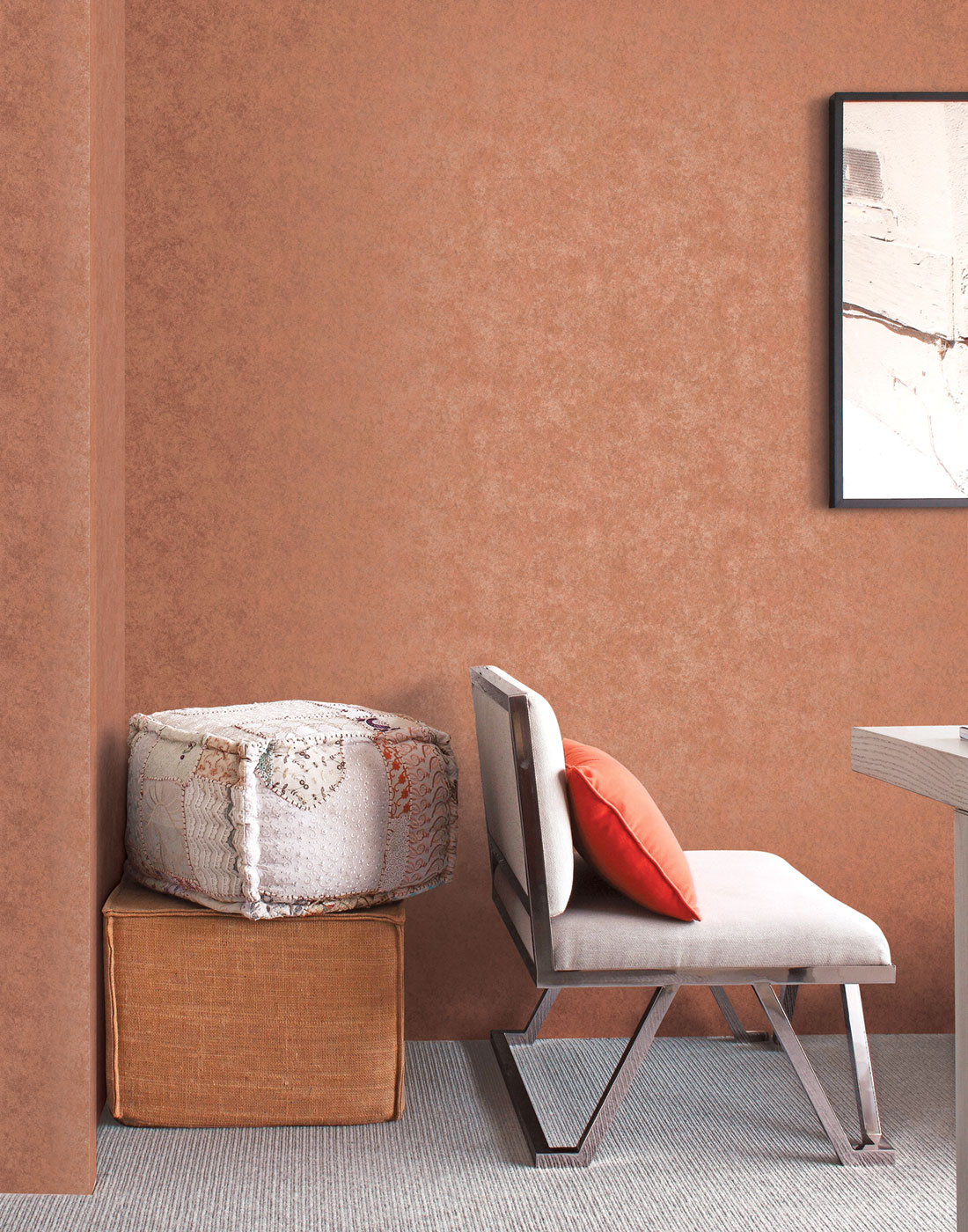 Papier peint chiné cuivre - Special FX de Lutèce | Réf. LTC-G67691