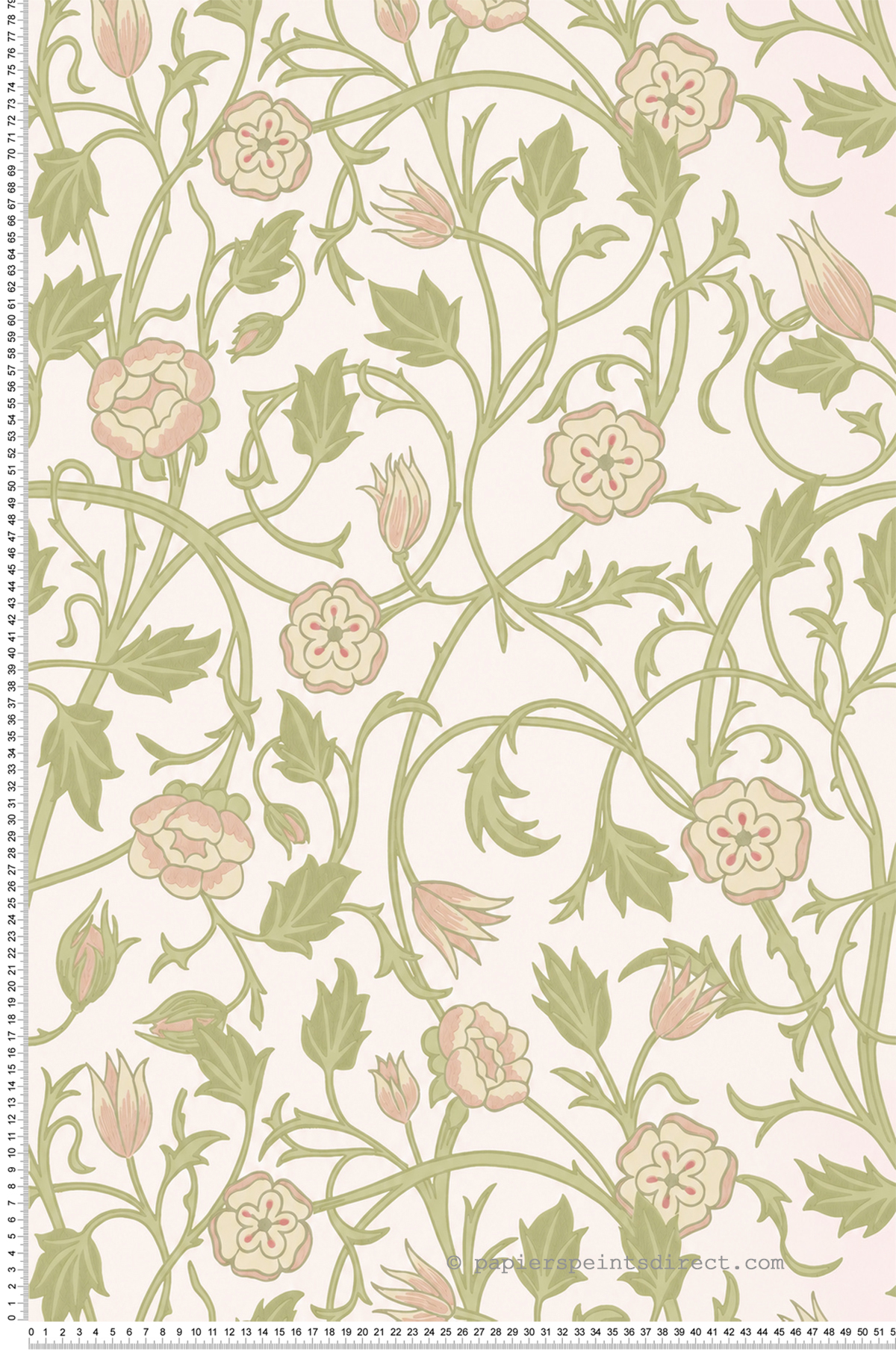 Papier peint Fleur May's Tulip Clay - In The Garden de Little Greene | Réf. 0234MTCLAYZ
