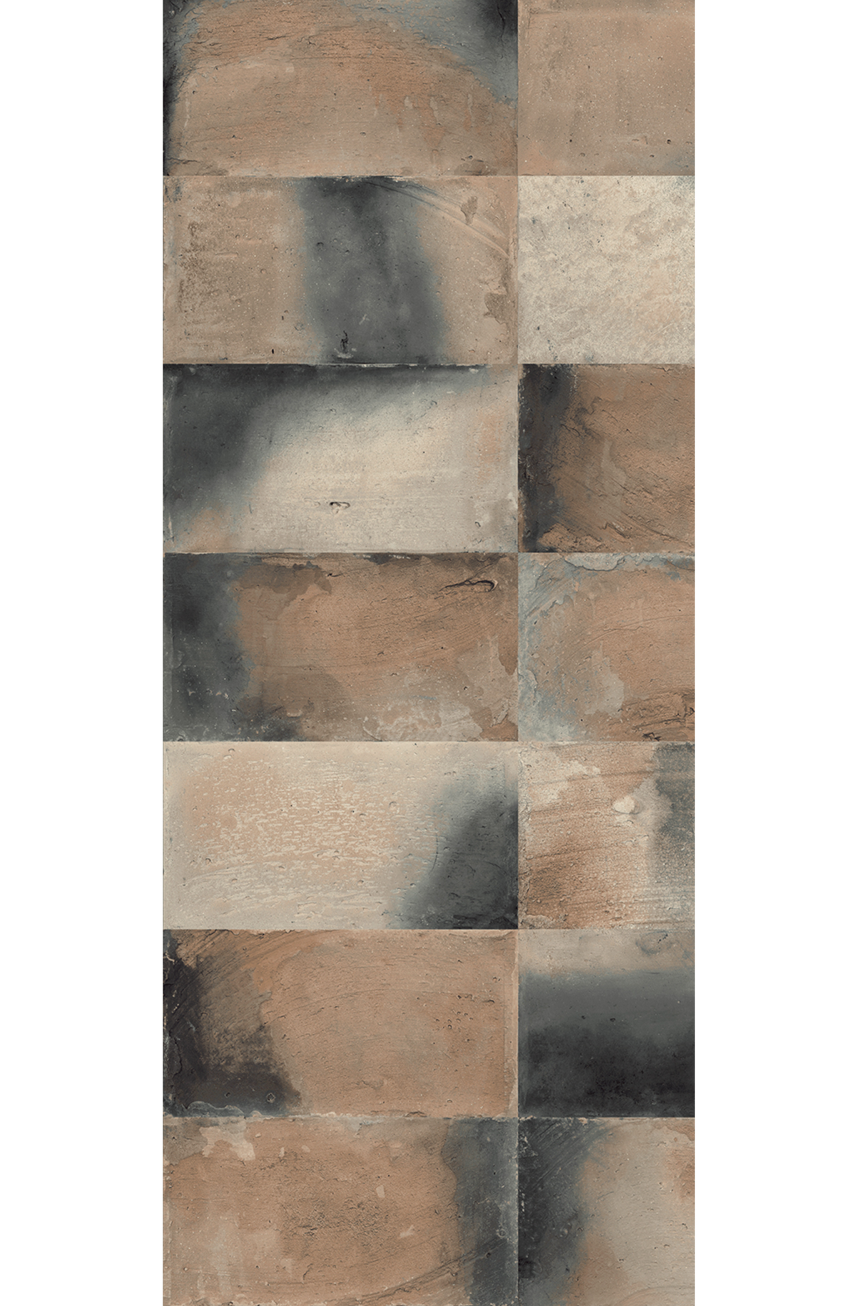 Papier peint panoramique Carrelage Travertin Teo marron - A H260 - Wall Designs IV de Masureel | Réf. MAS-DG4TEO1021-260