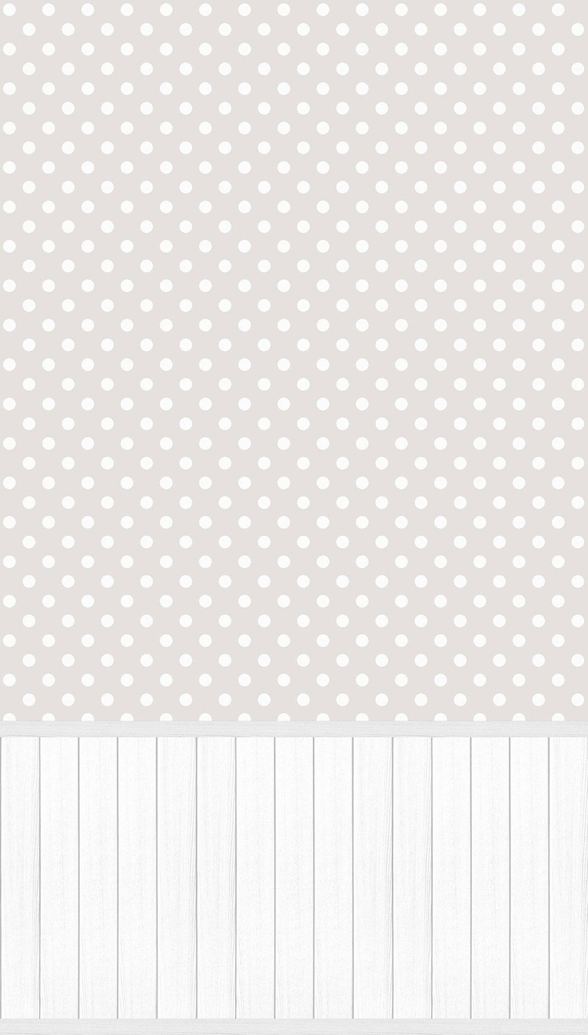 Papier peint panoramique Pois Soubassement gris - Wallpanel d'A.S. Création | Réf. AS-398062