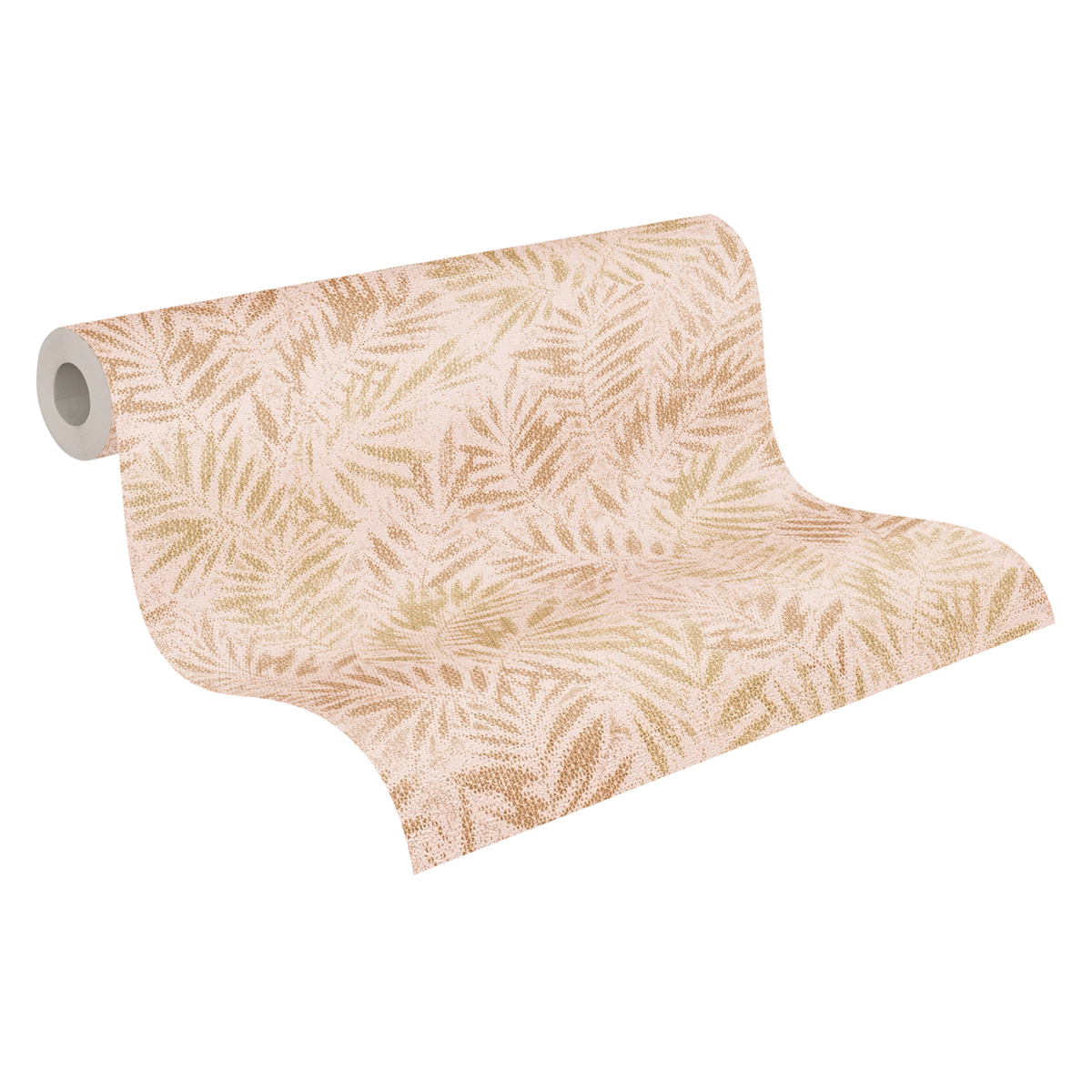 Papier peint Feuillage Métal Zoé nude doré - Metropolitan Stories 3 d'A.S. Création AMB3 | Réf. AS-391203