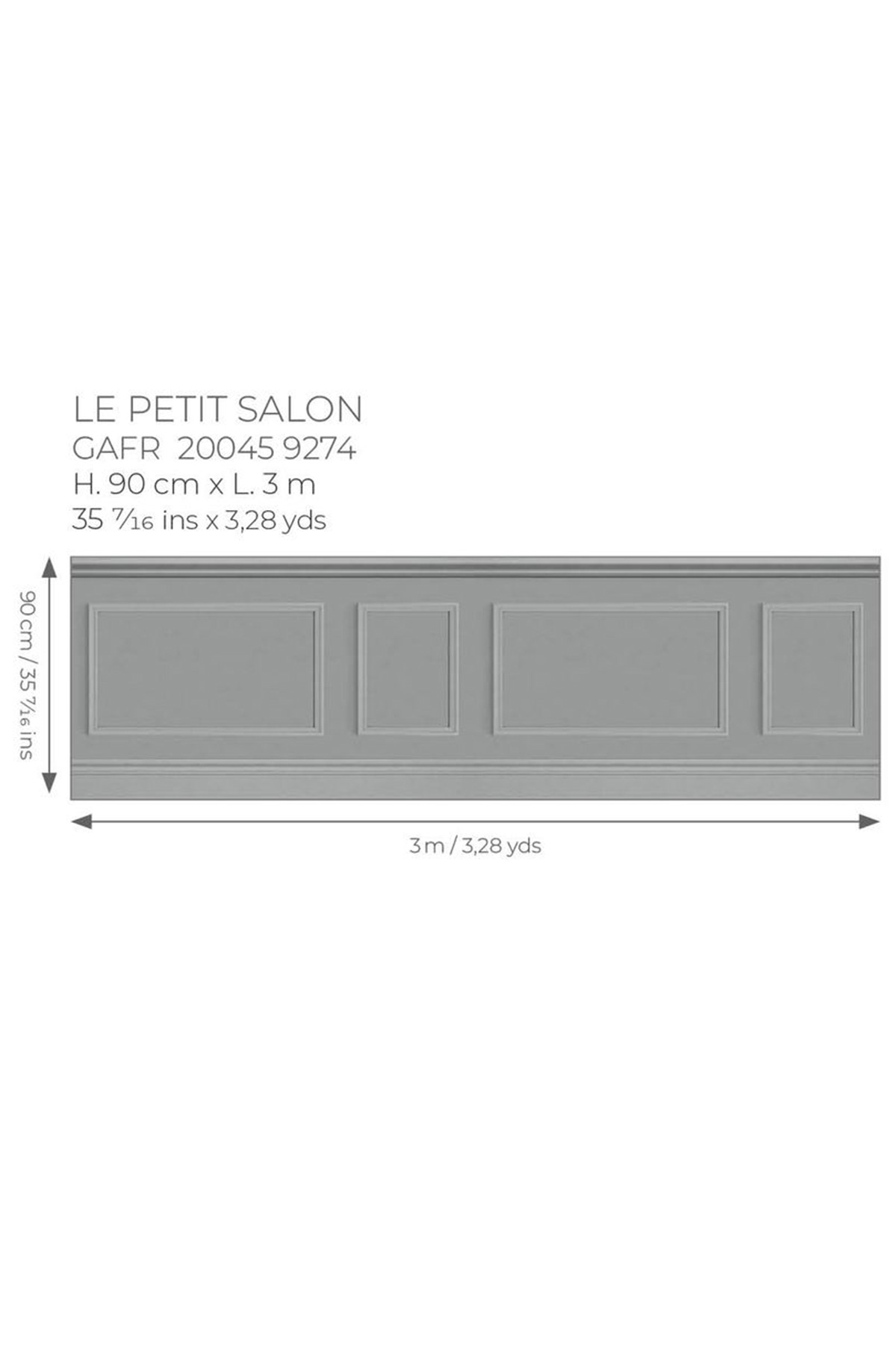 Papier peint Soubassement Moulure Petit Salon pierre - Galons et Frises de Casadéco AMB5| Réf. GAFR200459274