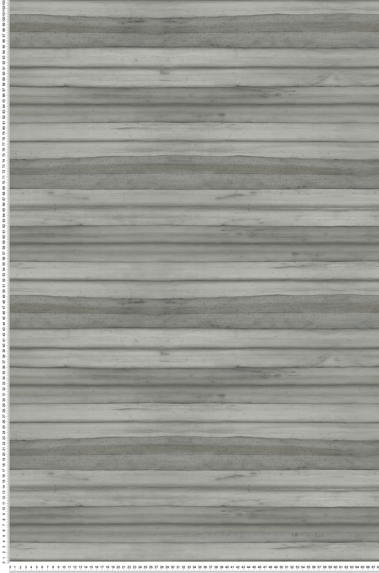 Papier peint Lamelle d'Écorce gris - Greenhouse de York (Initiales) | Réf. INI-GO8264