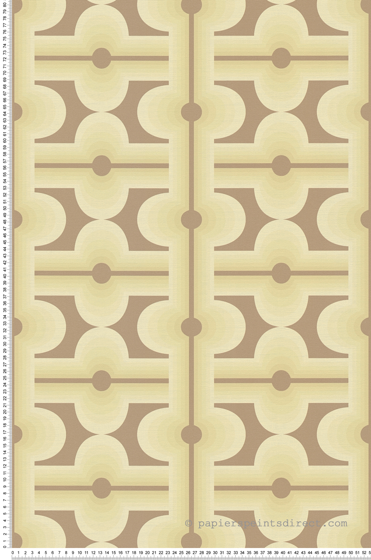 Papier peint Années 70 Graphique vert marron - Retro Chic d'A.S. Création | Réf. AS-395333