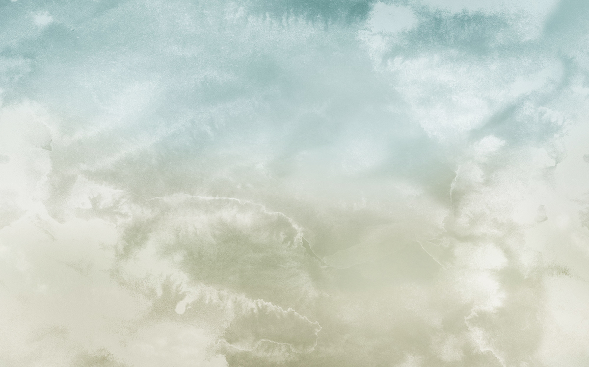 Papier peint panoramique Ciel Broken Blend bleu beige - Papier Peint Komar Infinity 2