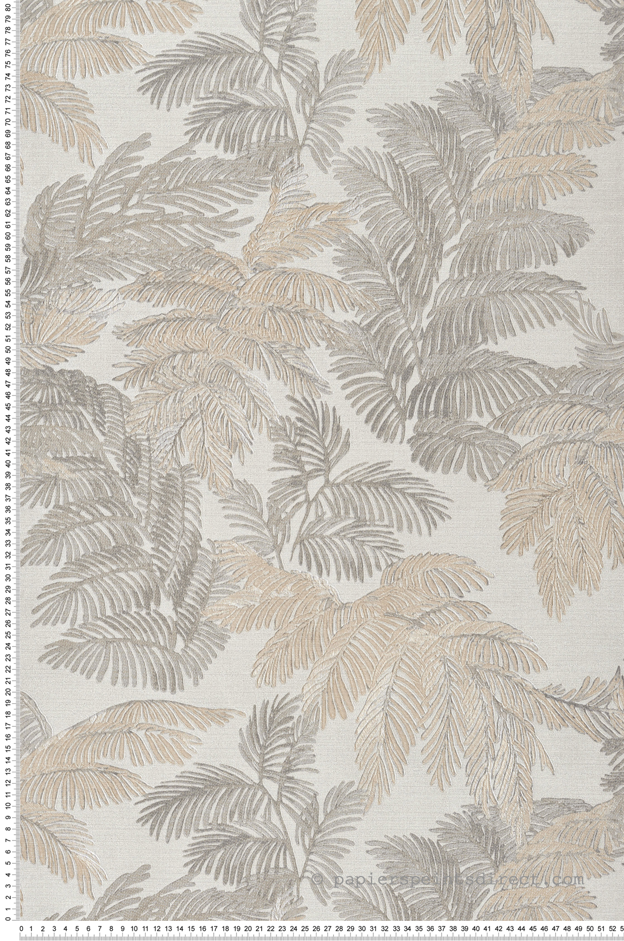 Papier peint Feuillage Vintage doré argenté - Scala de Montecolino | Réf. MC-28817