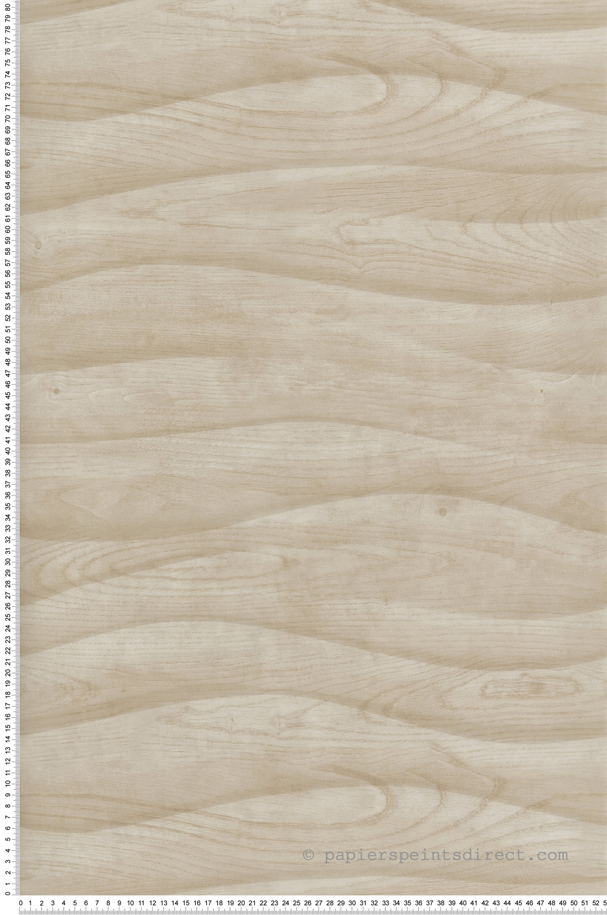 Papier peint Bois Horizontal Ondulé beige - Brut d'Ugépa | Réf. UGP-M75517