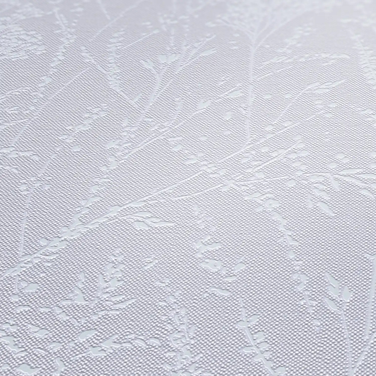 Papier peint Branchage Délicat blanc lavande métallisé - Pure Elegance d'A.S. Création AMBZ | Réf. AS-397665