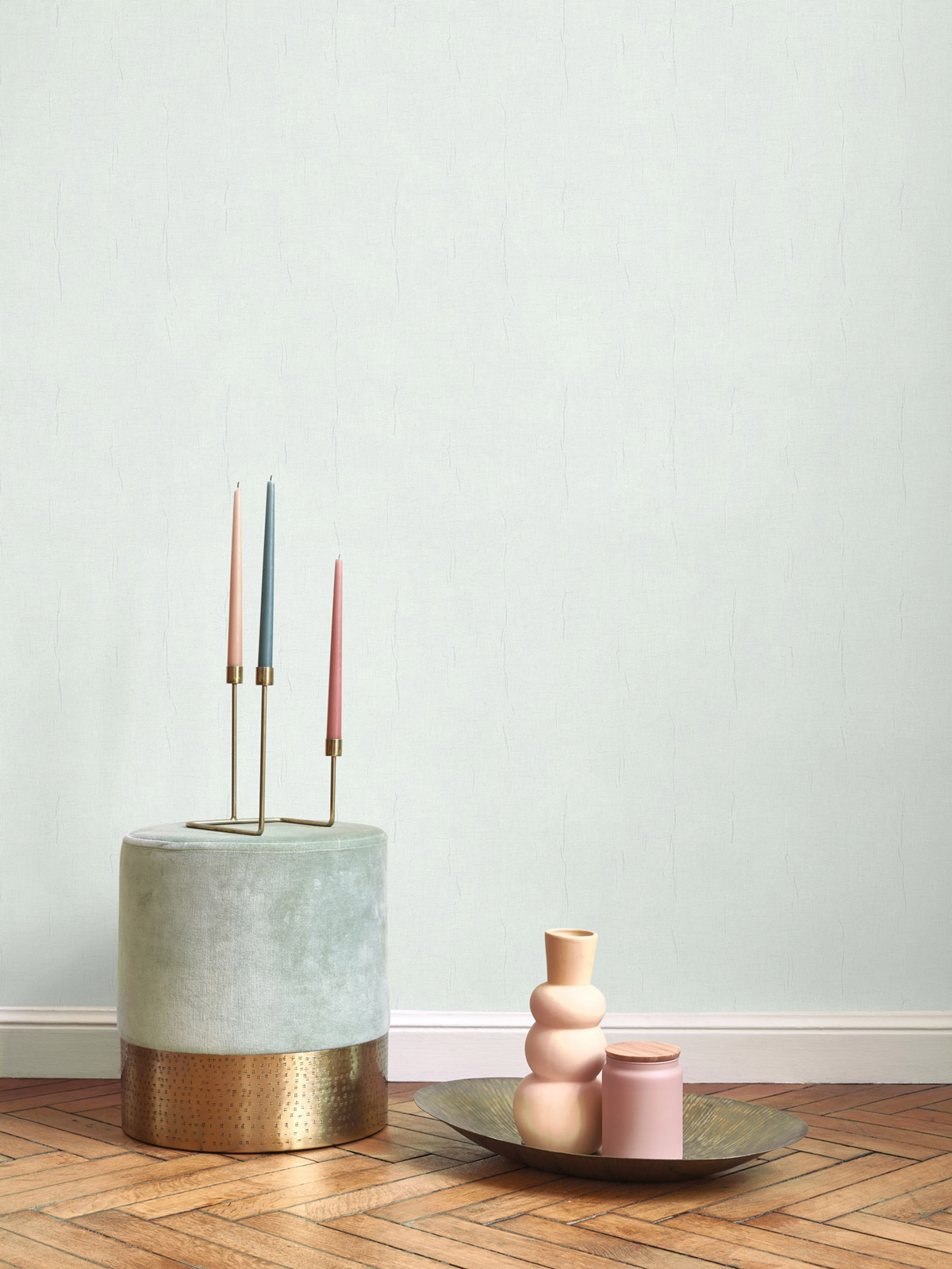 Papier peint Uni Etamine bleu pâle nuage - Etamine de Casadéco | Réf. ETAM200256116