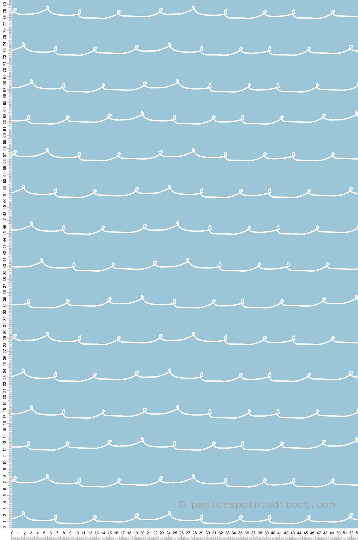 Papier peint Ligne Vague Contemporain bleu - Imagine de Lutèce | Réf. LTC-DL27572