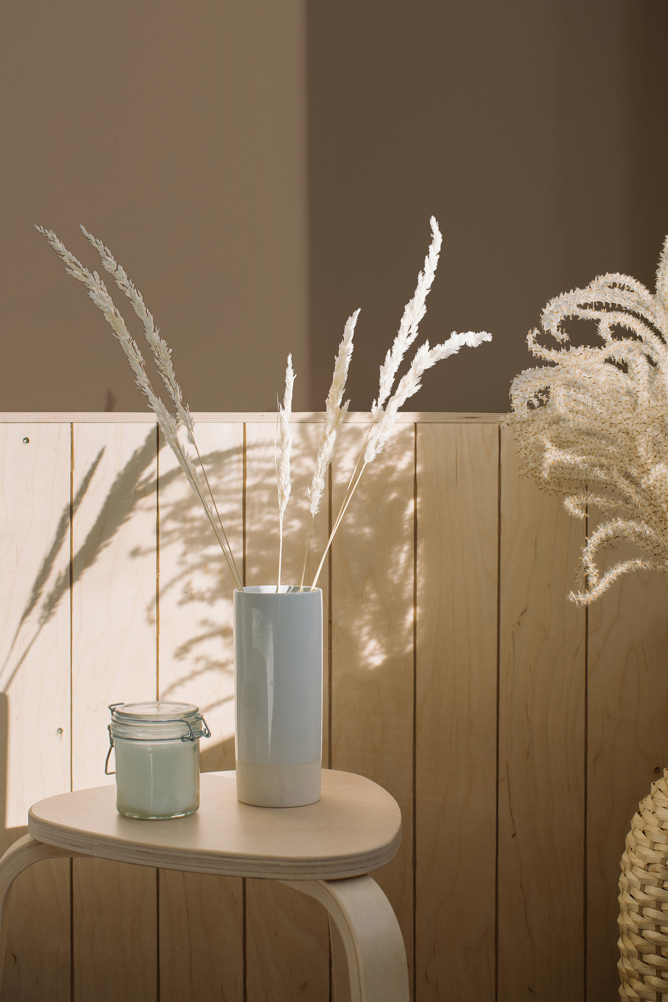 Photo numéro 2 d'une pièce avec un mur peint avec la peinture  Puro marron mellow brown - c7011