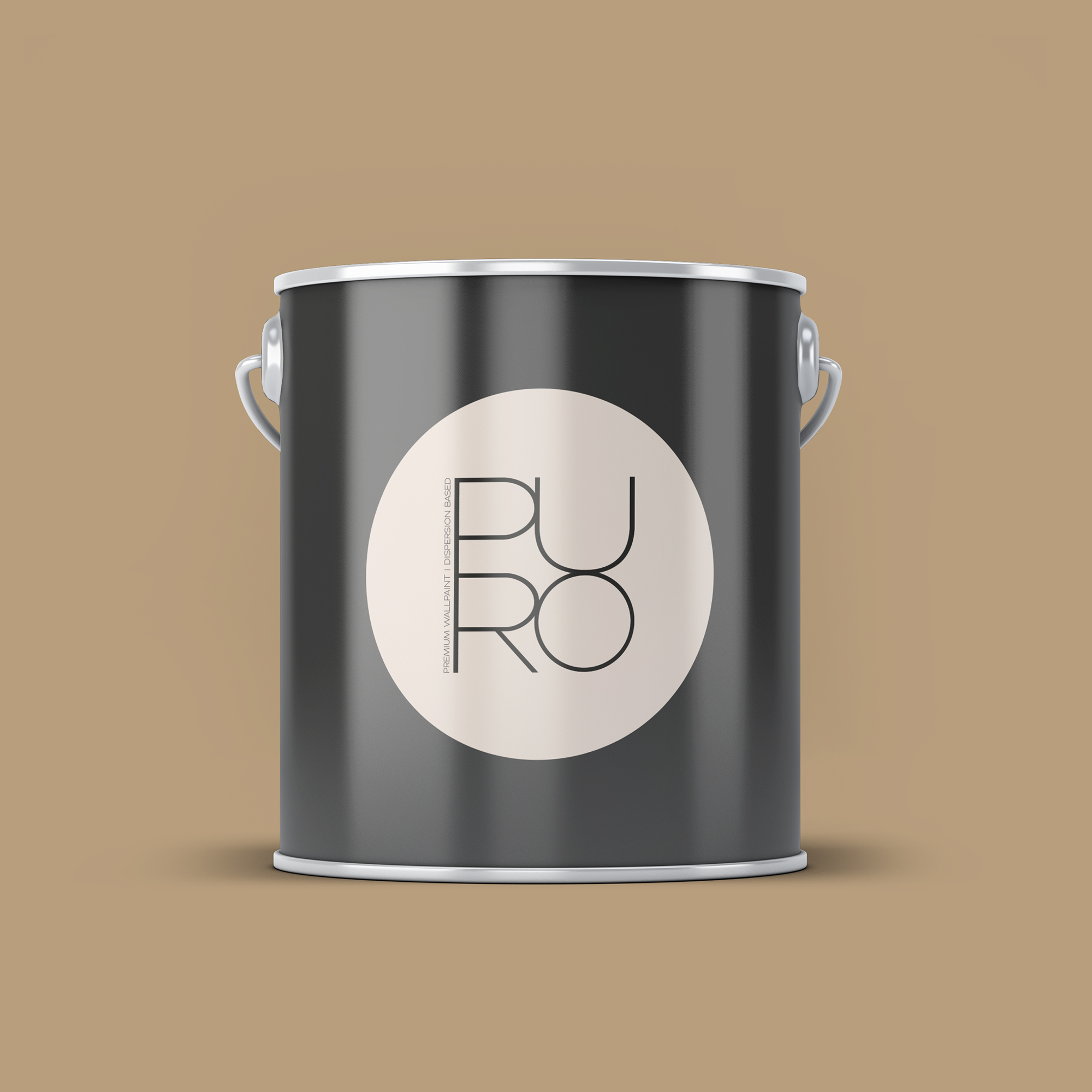 Image d'un pot de 2,5 litres de peinture Puro beige mellow brown - c7010