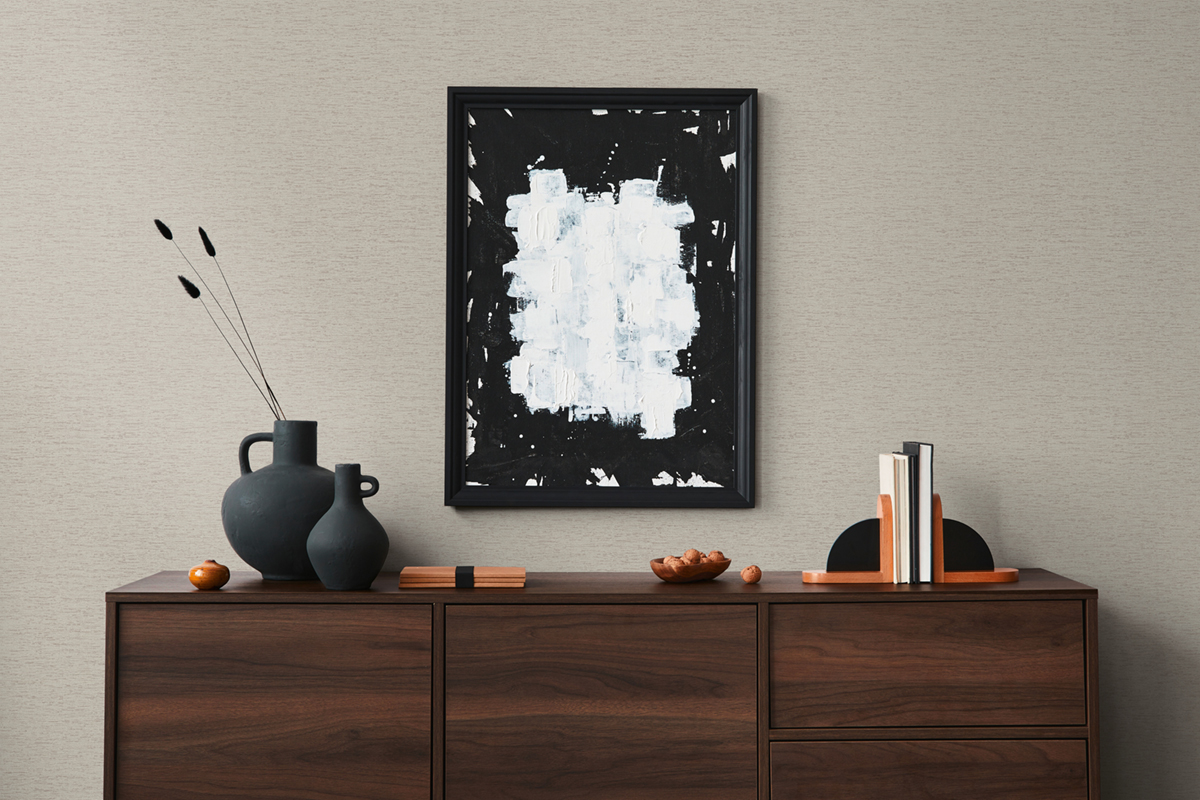 Papier peint Uni Toile Fond Tissé grège - Famous Garden d'A.S. Création | Réf. AS-393518