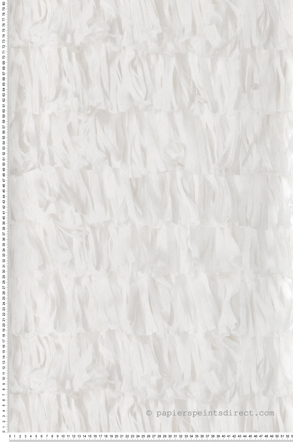 Papier peint Assemblage Frange blanc cassé - Pearl de Montecolino | Réf. MC-65318