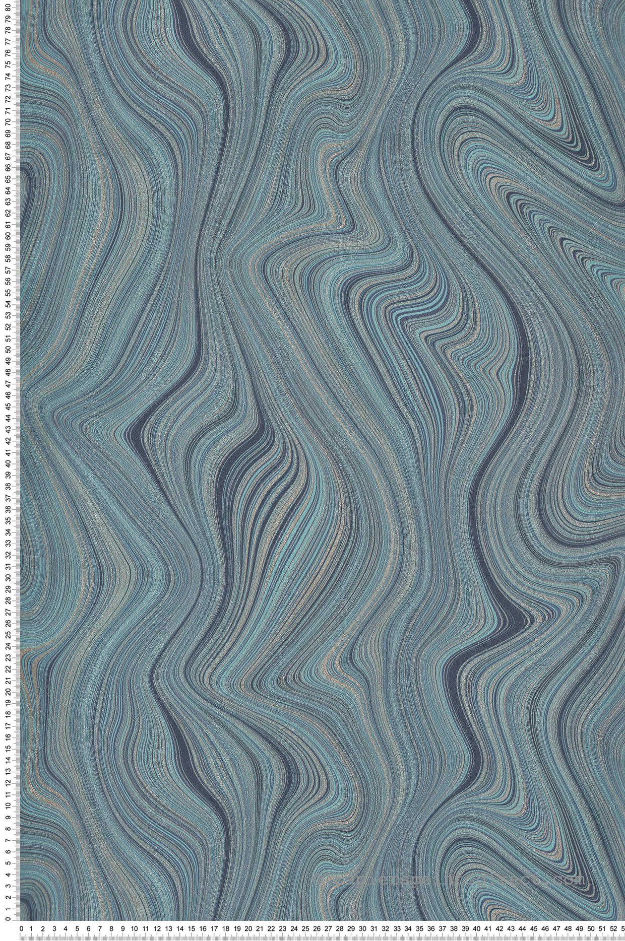 Papier peint Pierre Précieuse bleu turquoise doré - Boca Chica de Montecolino | Réf. MC-SO27051