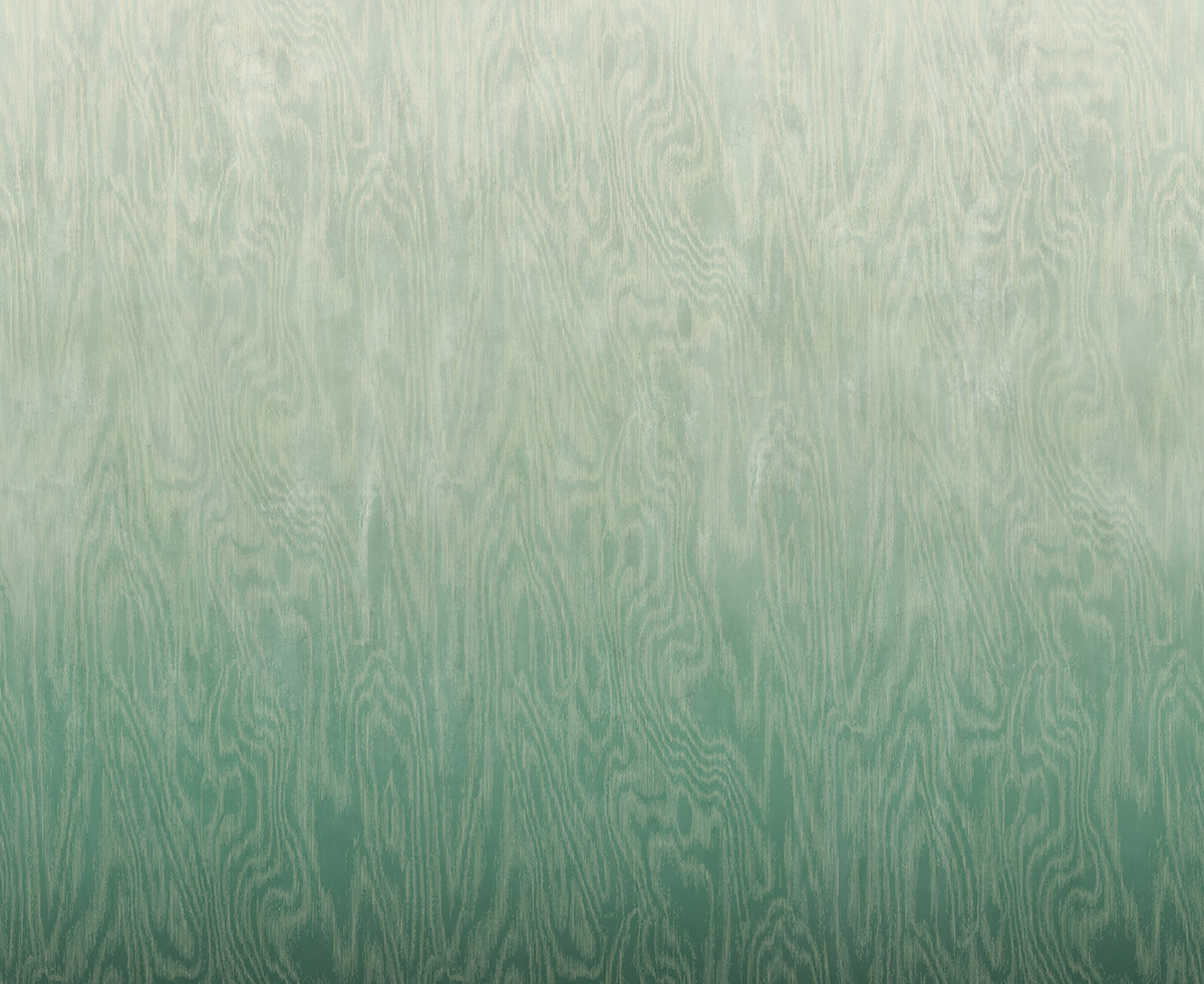 Papier peint panoramique Dégradé Moiré Bois vert - A, B et C H260 - Wall Designs IV de Masureel | Réf. MAS-DG4MOI102X-260
