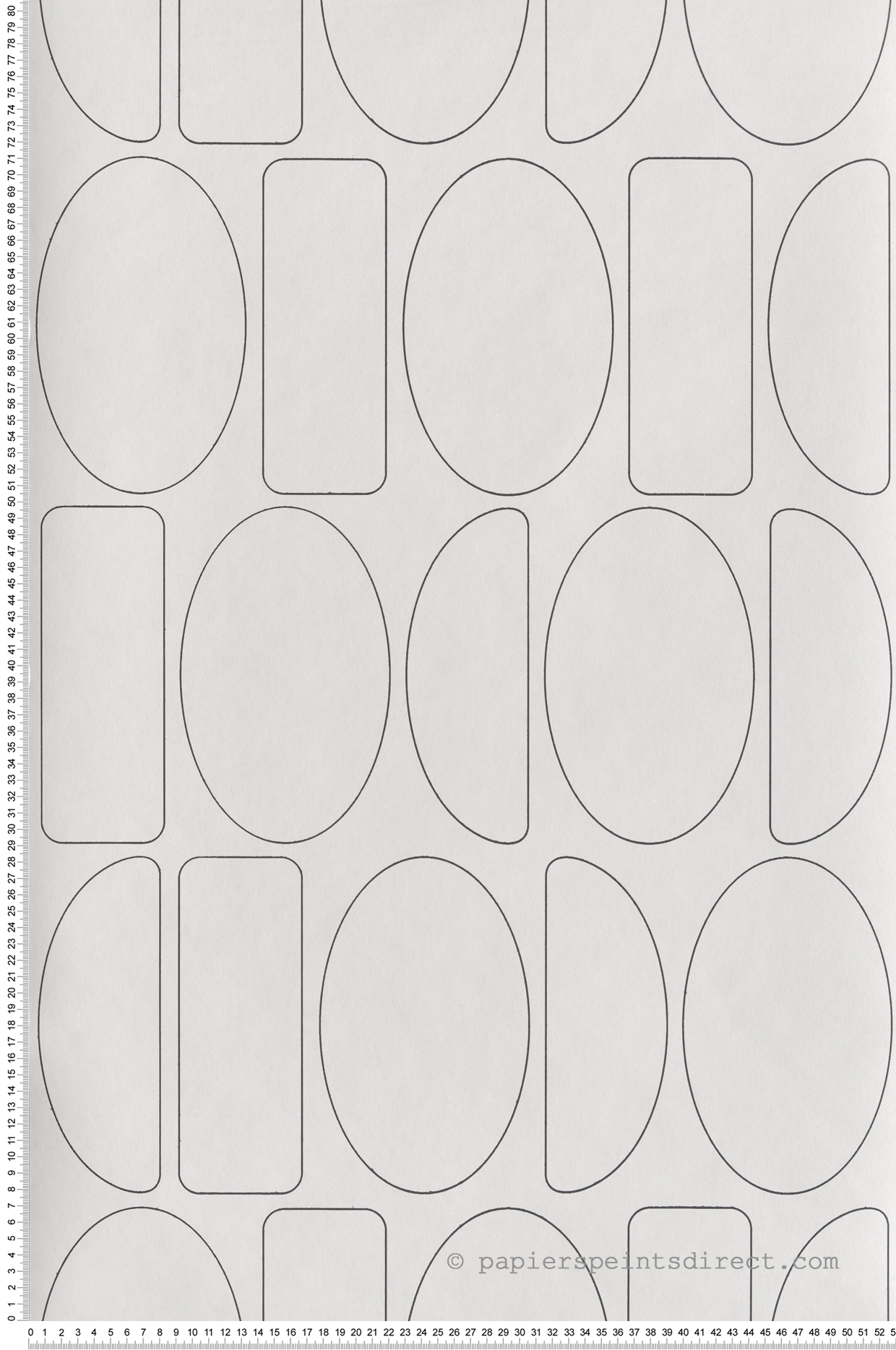 Papier peint Forme Légèreté Arrondie noir écru - Alchimie de Casadéco | Réf. ALMI89921924