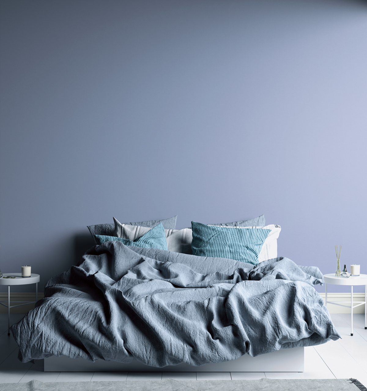 Papier peint Uni Around bleu pervenche - The Wall 2 d'A.S. Création | Réf. AS-389035