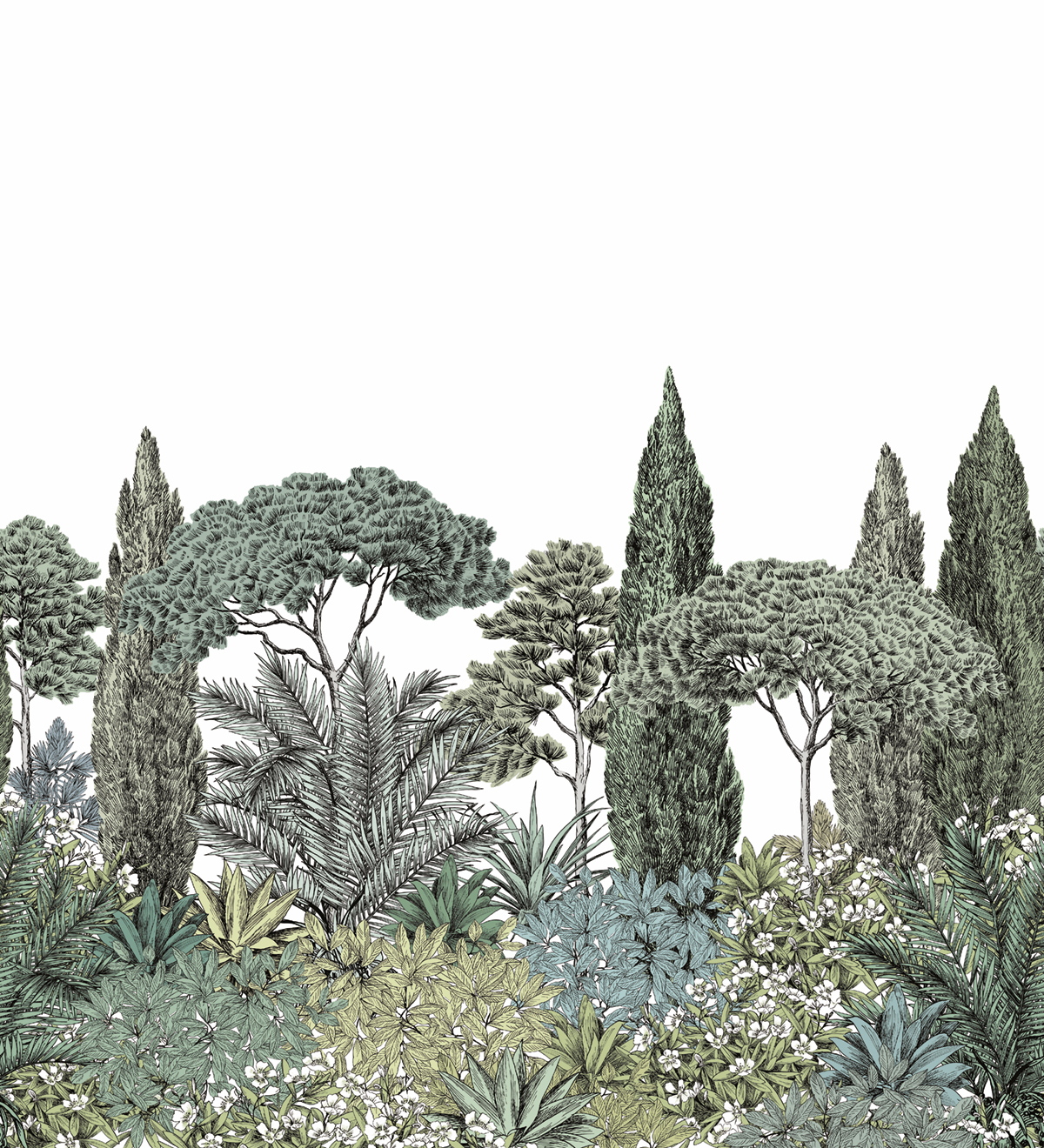 Papier peint panoramique Riviera Naturel A+B - 1/2/3/4/5/6 - Isidore Leroy