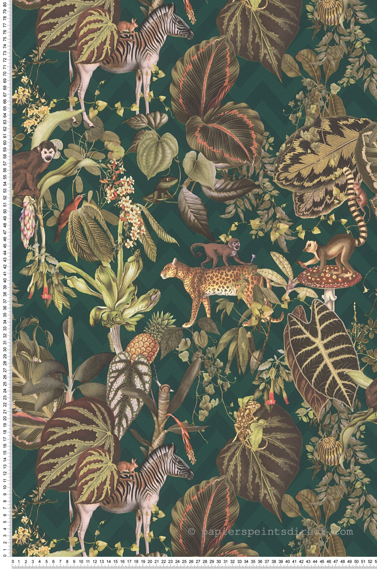 Papier peint Jungle Léopard vert forêt - Change is good de Michalsky | Réf. MC-37990-2