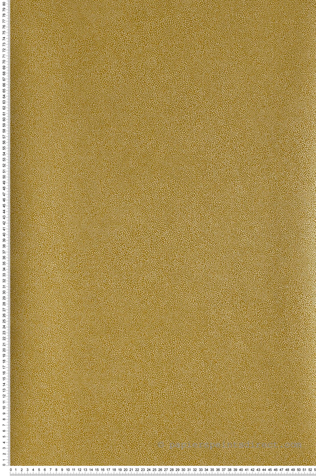 Papier peint Bolinger Pois moutarde - Orphée de Casamance | Réf. CAS-73900464