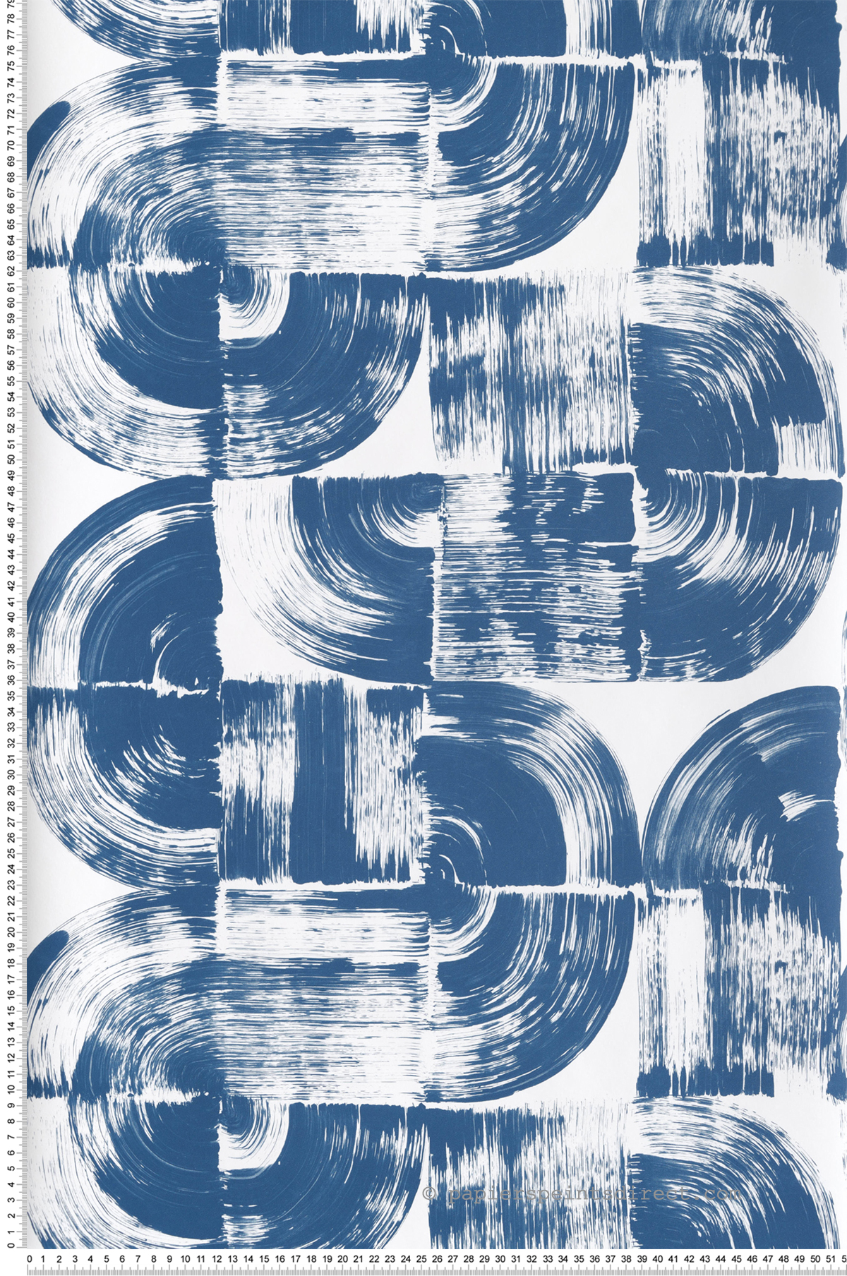Papier peint Moderne Twist Brossé bleu - Happy de Lutèce | Réf. LTC-FD26407