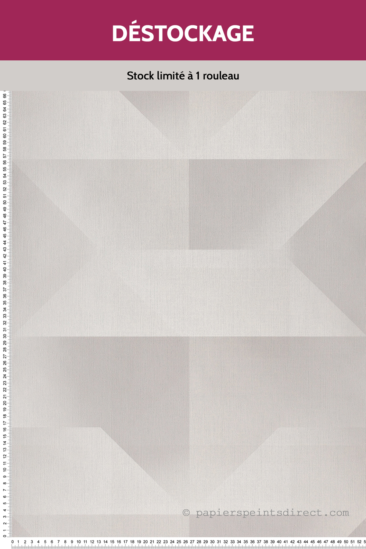 Papier peint Destockage - Géométrie gris - Bilbao