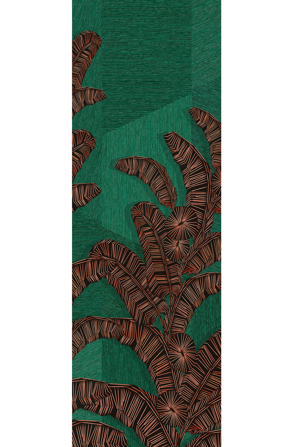 Papier peint panoramique Palme Graphique Yucatan vert - B H260 - Amani de Masureel | Réf. MAS-DGAMA2022-260