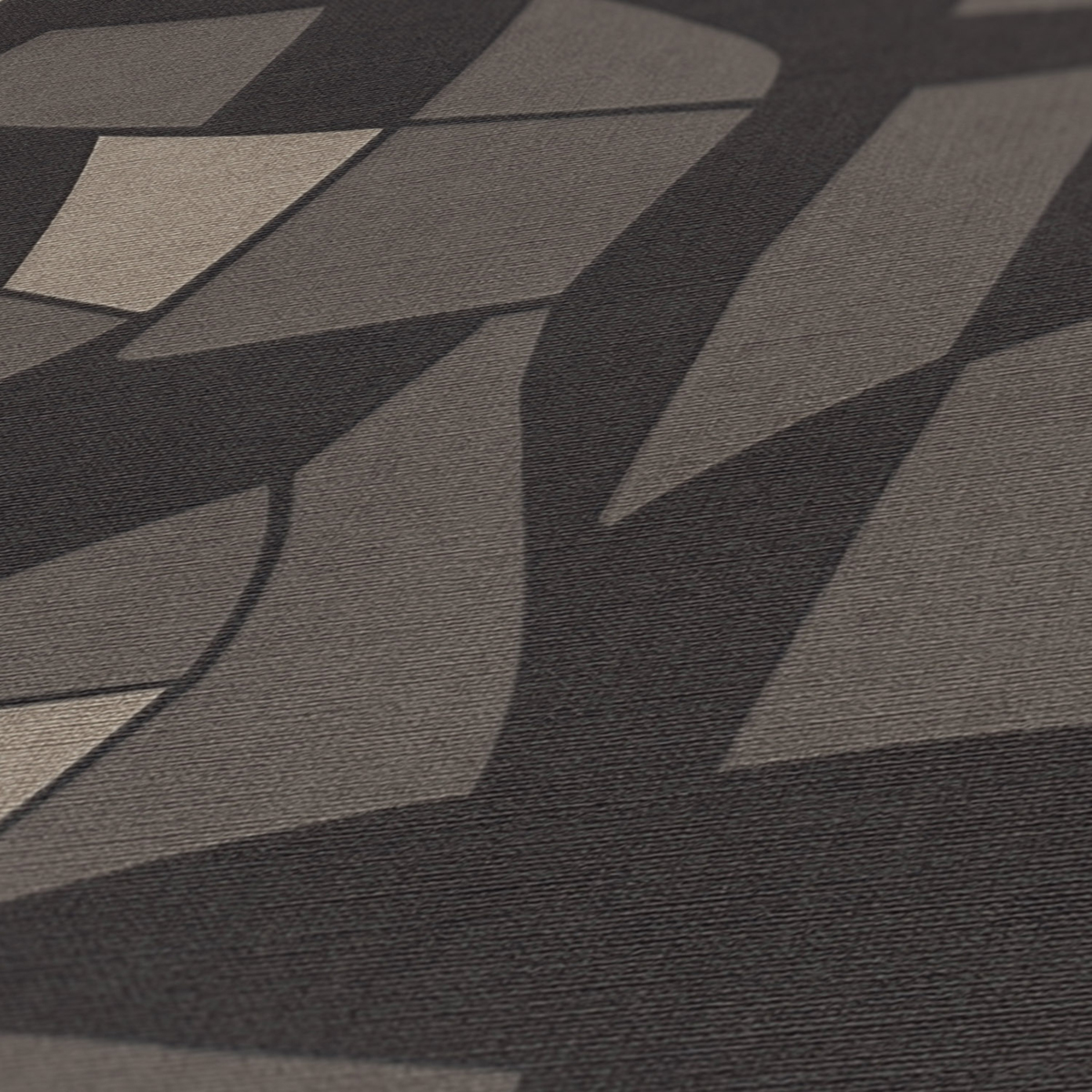 Papier peint Graphique Art Glas noir gris - Antigua d'A.S. Création AMB4 | Réf. SP15941