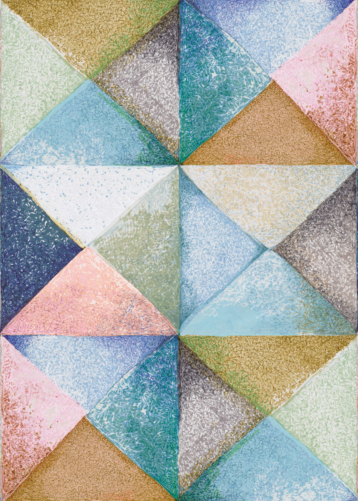 Papier peint Géométrique 3D Panoramique Chalky effect multico - Beauty Full Image de Casadéco | Réf. BFIM84882401