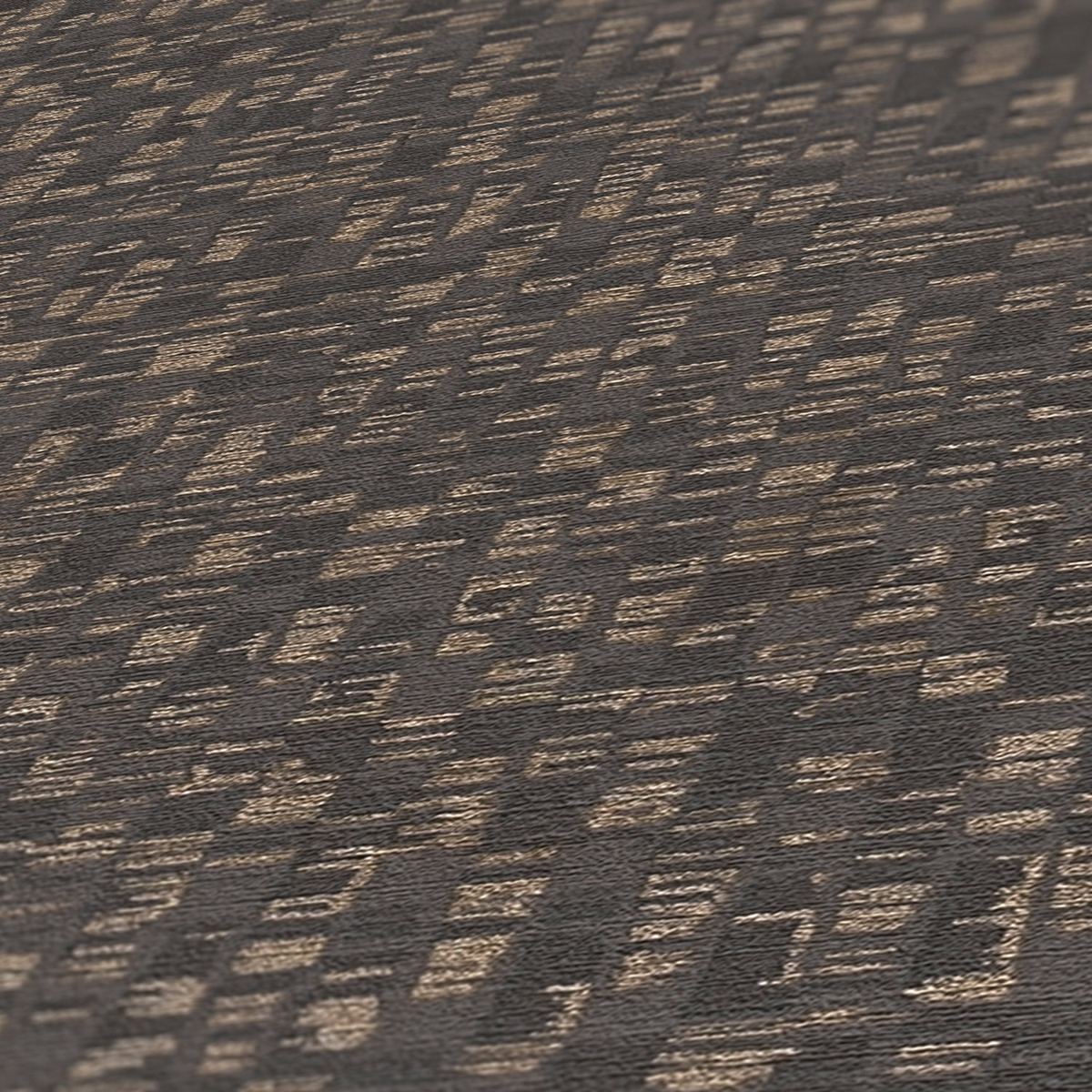 Papier peint Ethnique Barbuda charbon doré - Antigua d'A.S. Création AMB4 | Réf. SP15937