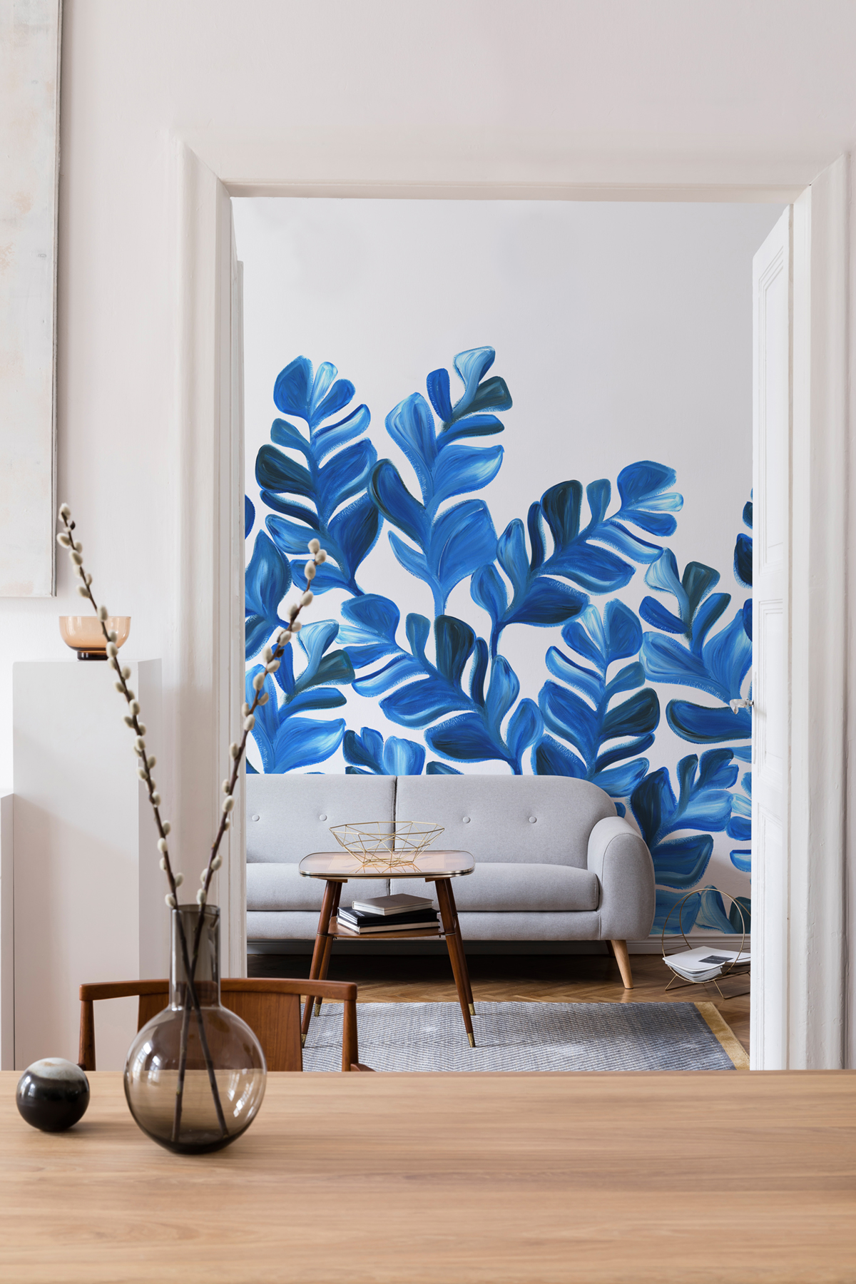 Papier peint panoramique Pacifico XL Bleu A+B - 1/2/3/4/5/6 - Isidore Leroy