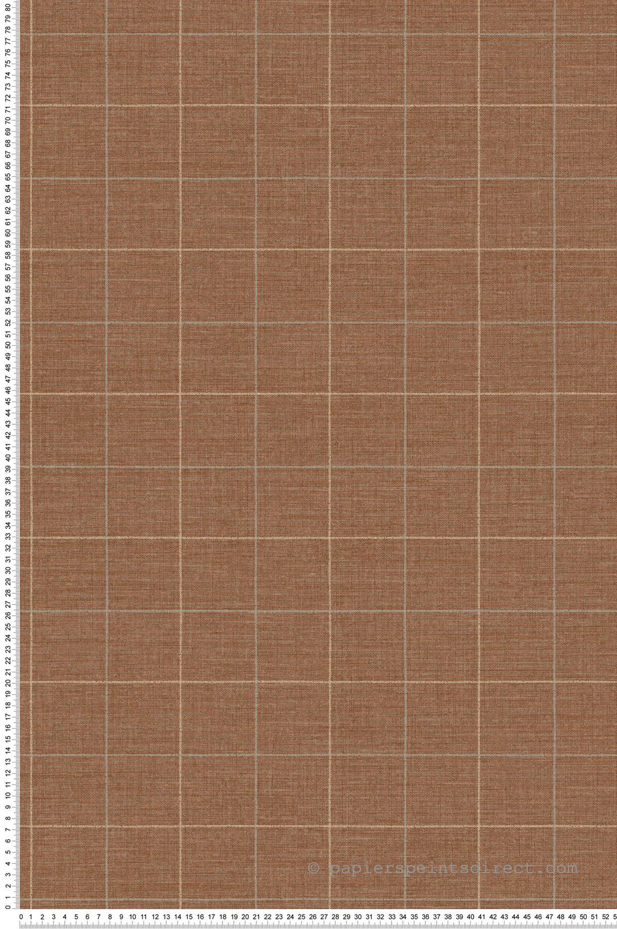 Papier peint Carreaux Scandinave Liam terracotta - Carnaby Street de Casadéco | Réf. CARN200516041